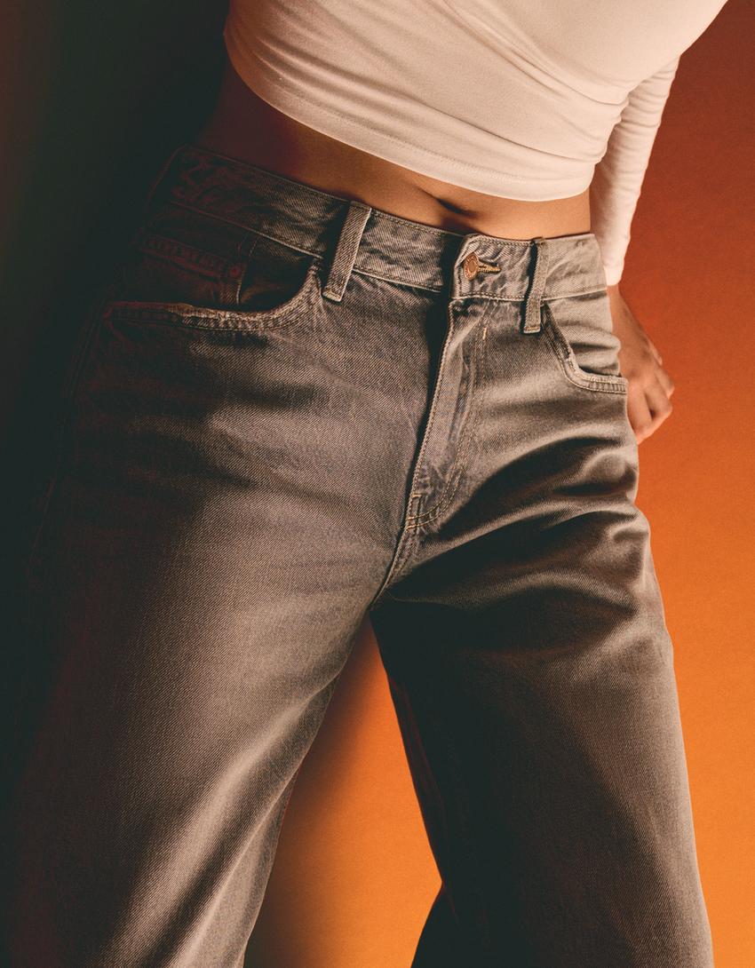 جينز بساق عريض-رمادي-2