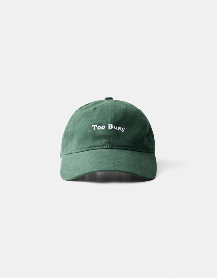 Casquette brodée-Vert