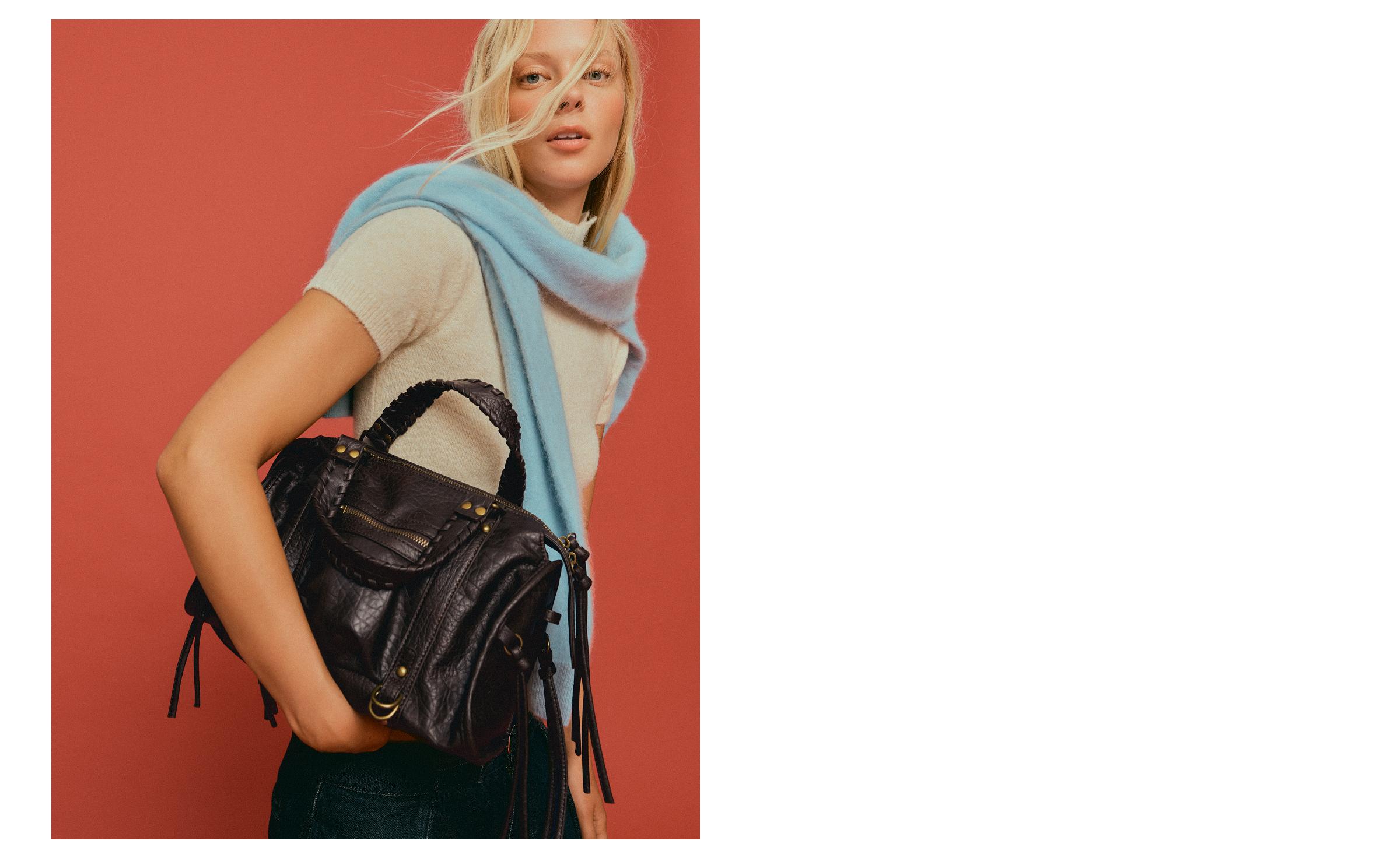Bowling bag with straps — Brown