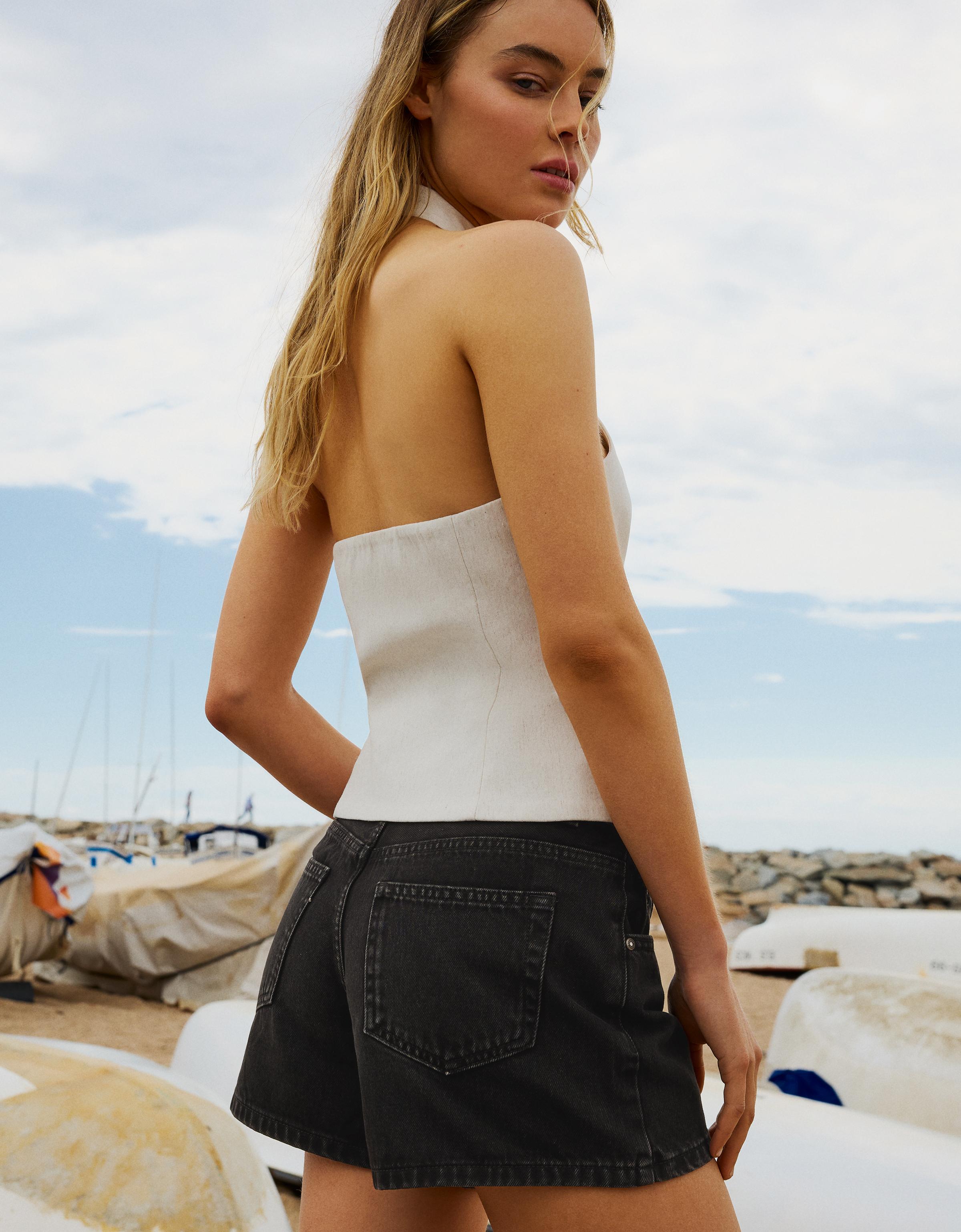 '90s denim shorts