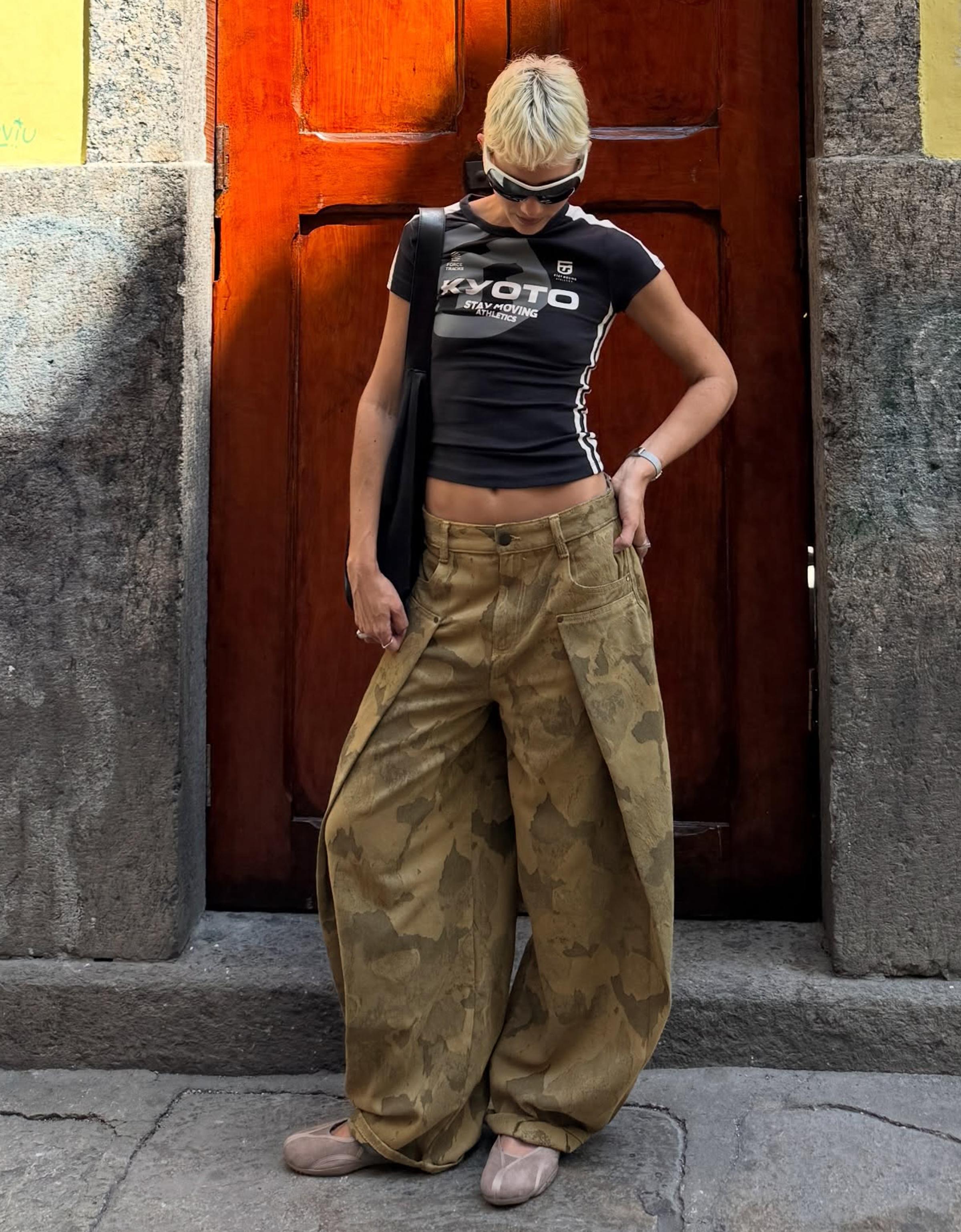 Baskılı balon pantolon - Görsel 27