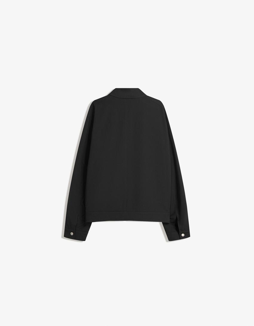 Surchemise zippée-Noir-5