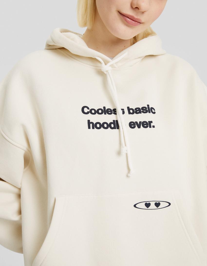 Sweatshirt capuz oversize estampado-Pedra-3