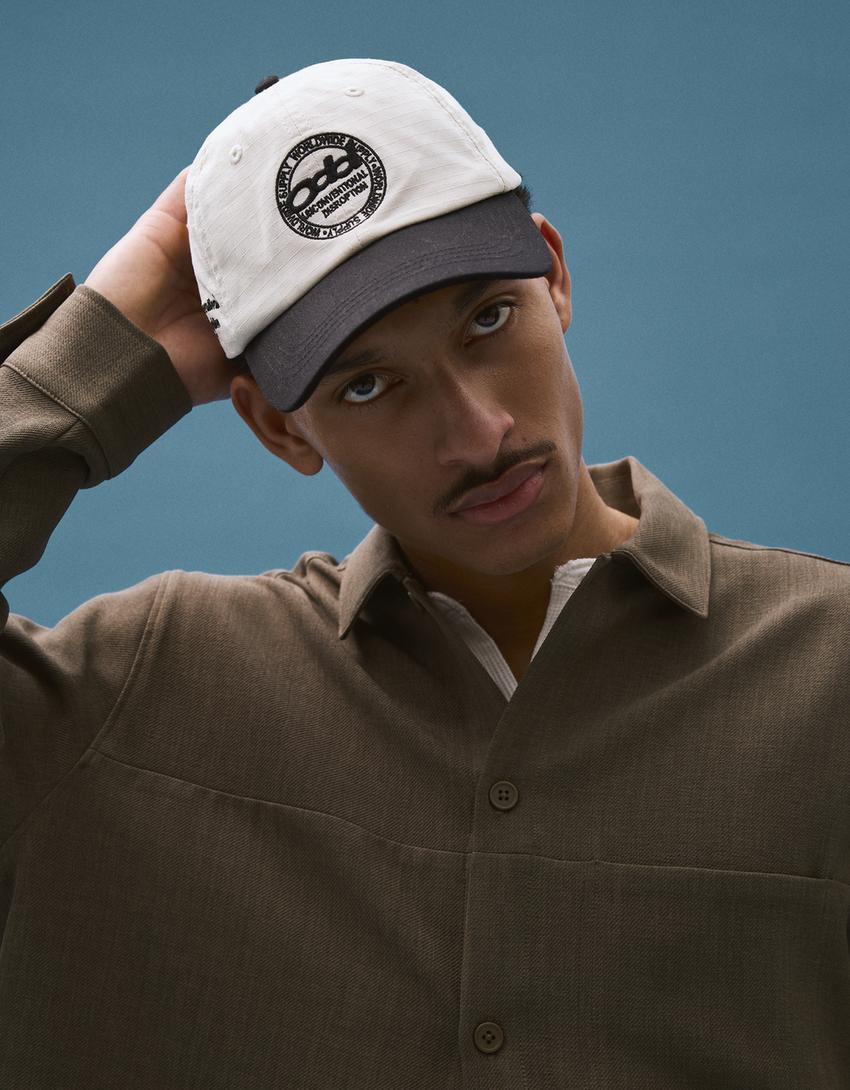 قميص محبوك بأكمام طويلة-كاكي