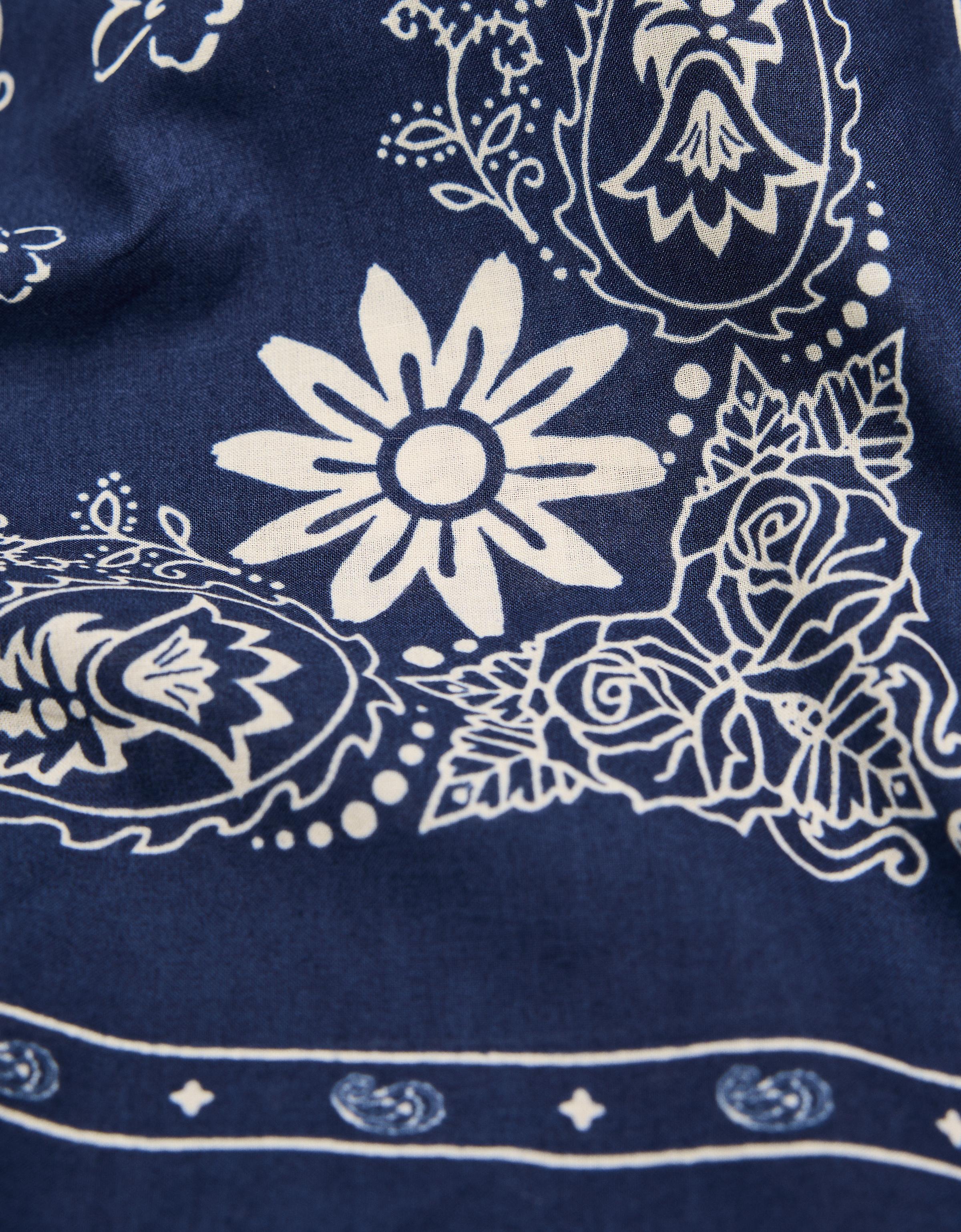Printed bandana — Navy