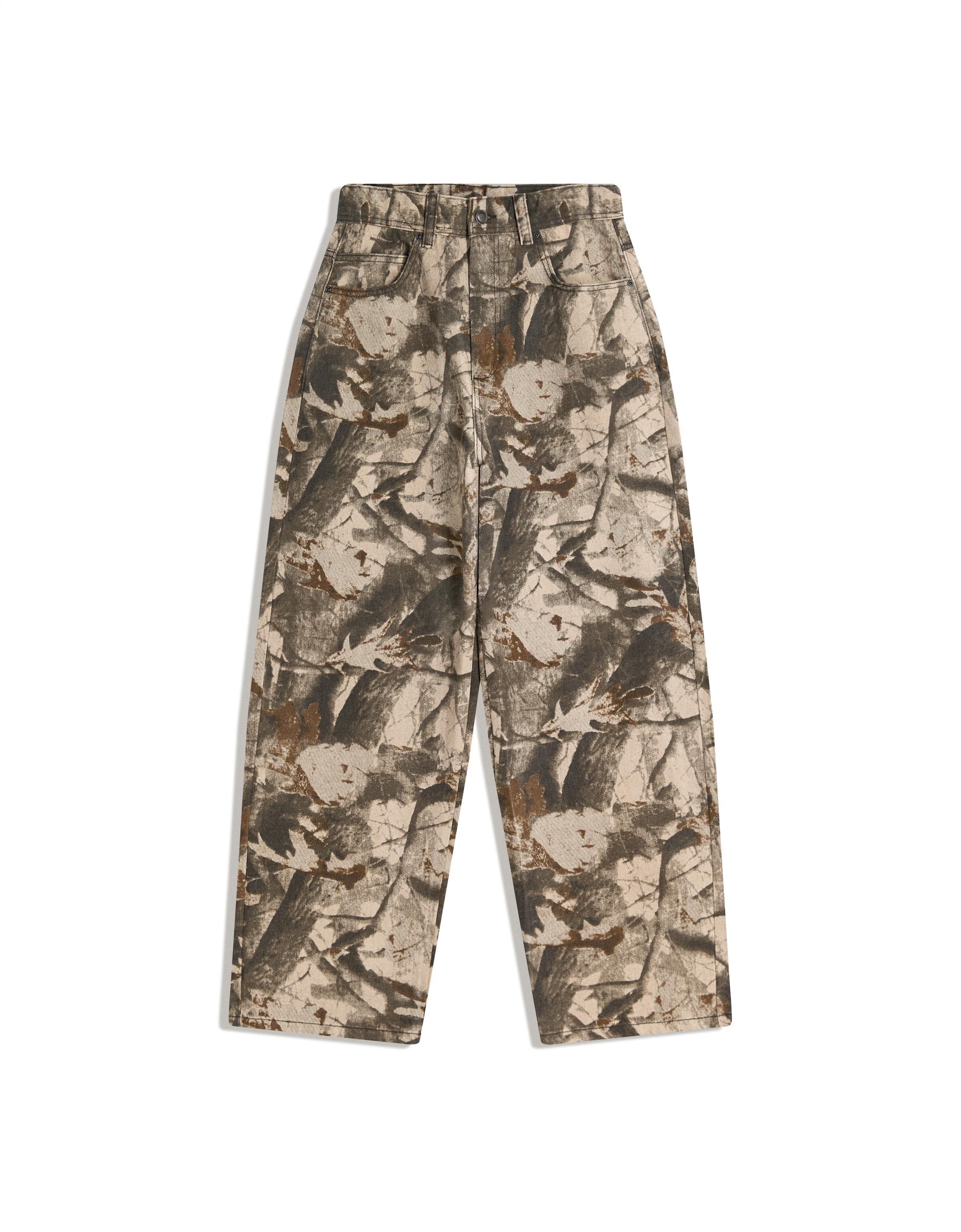 Baskılı super baggy fit pantolon - Görsel 39