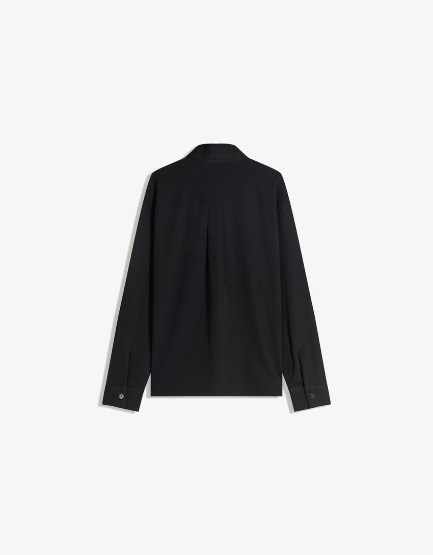 Tailored fit shirt-Black