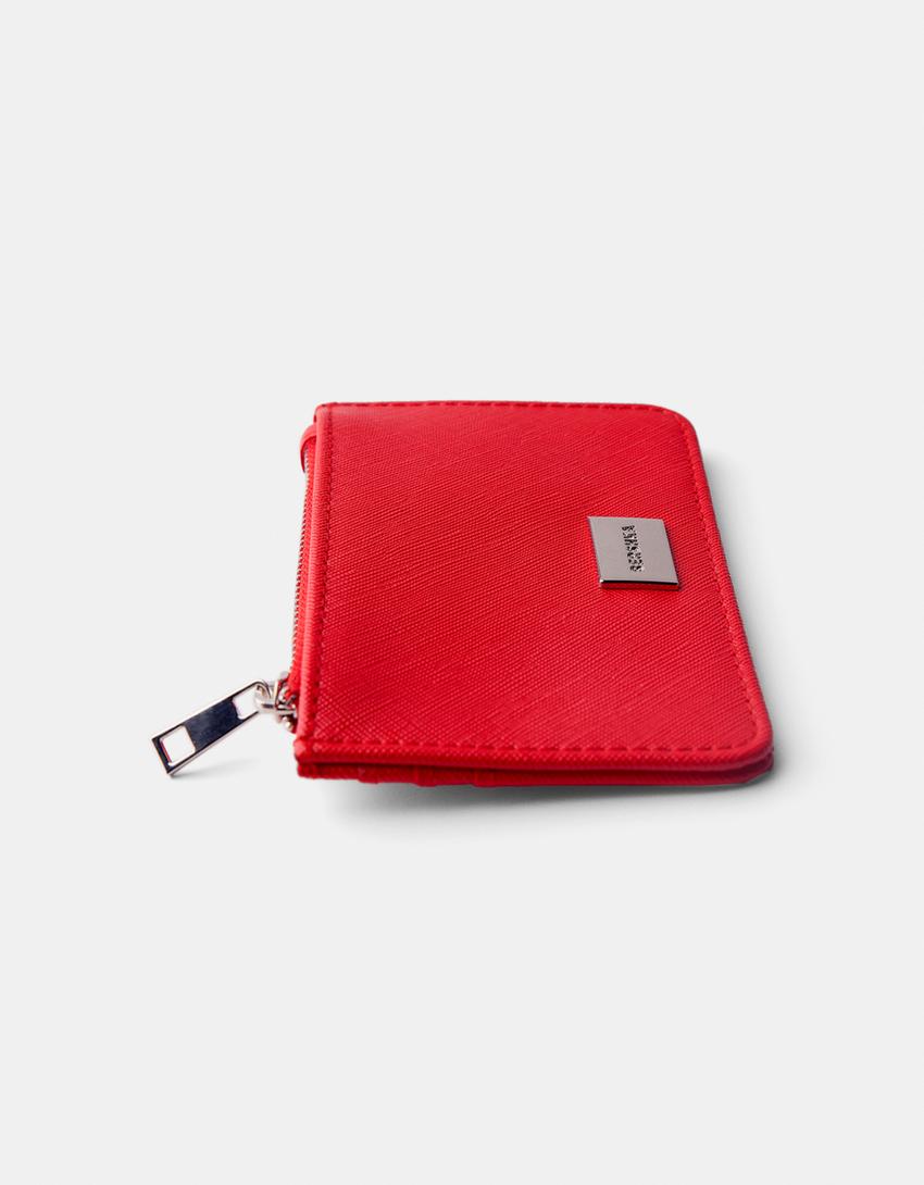 Porta-cartões saffiano-Vermelho-4