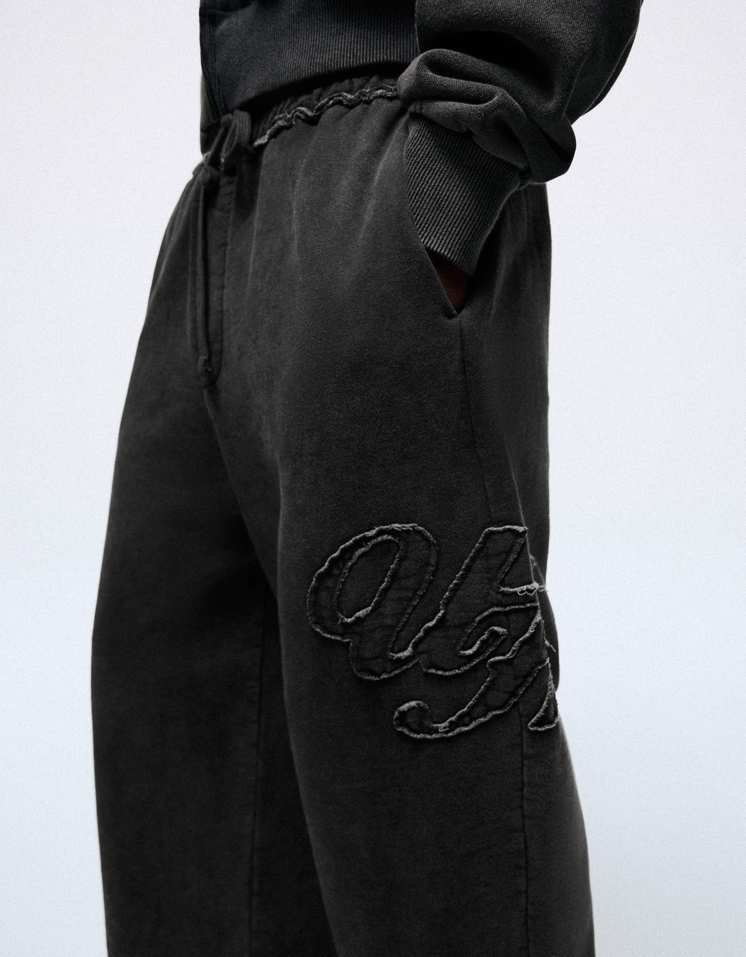 Super baggy washed trousers — Grey