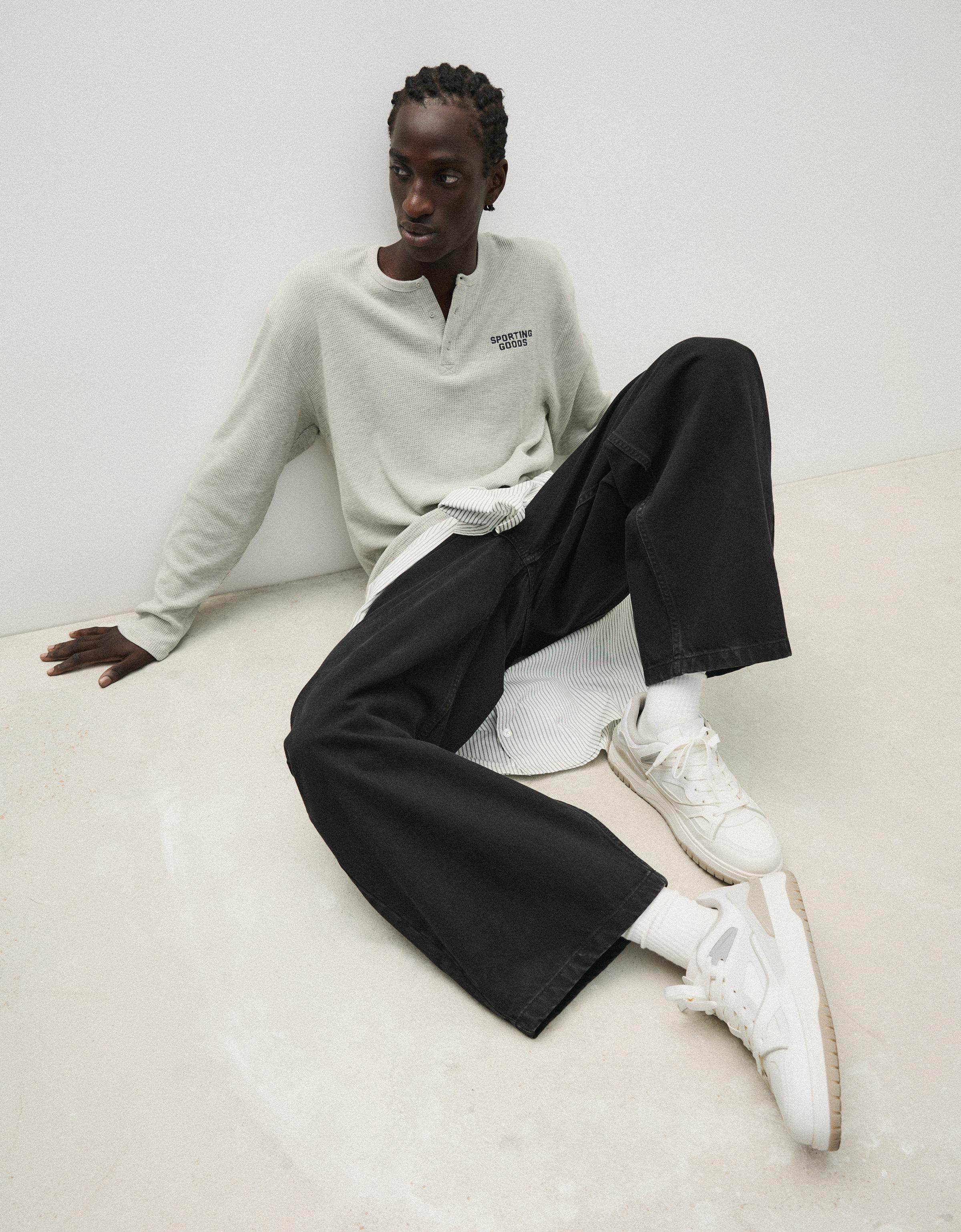 Chunky panelled trainers — WHITE