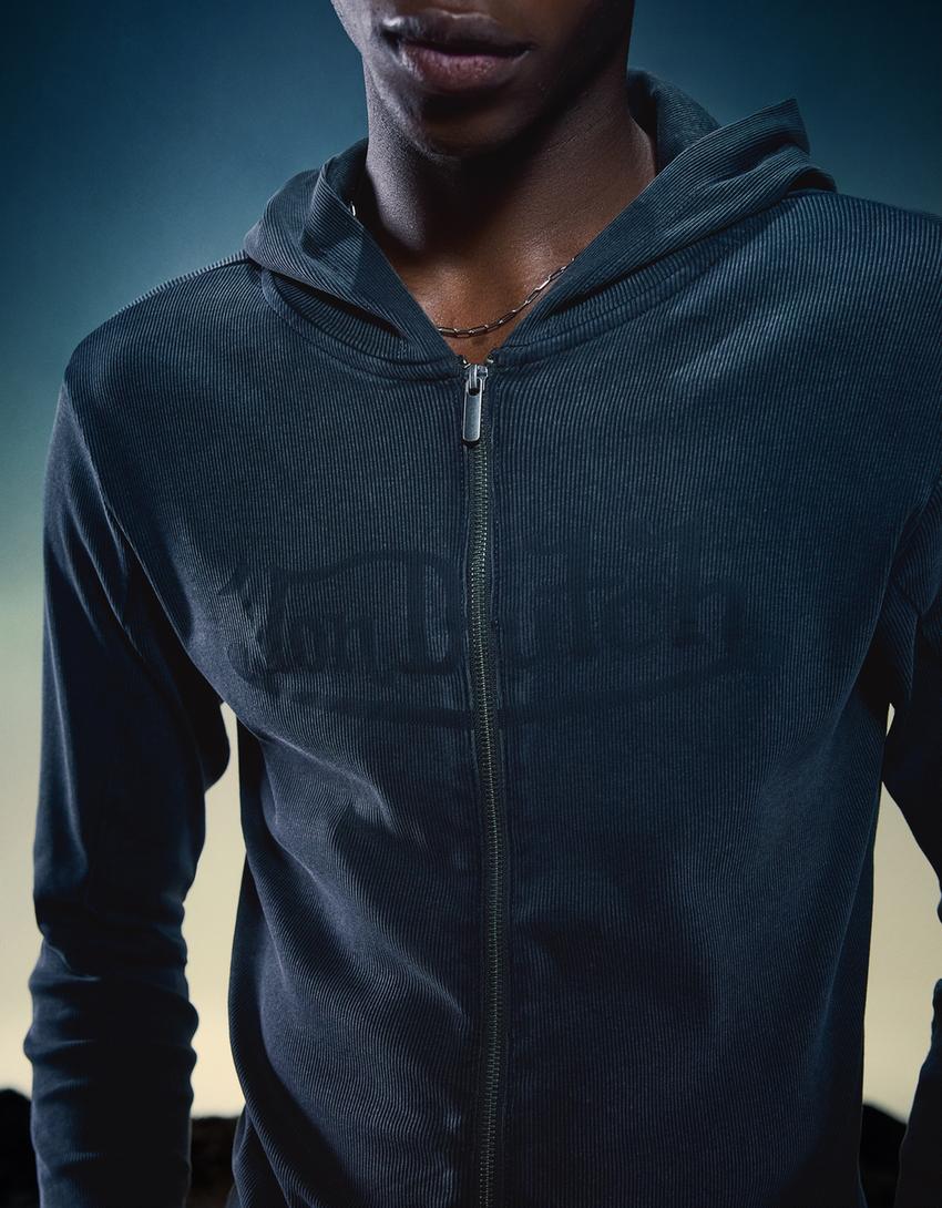 Sudadera Von Dutch cremallera-Gris