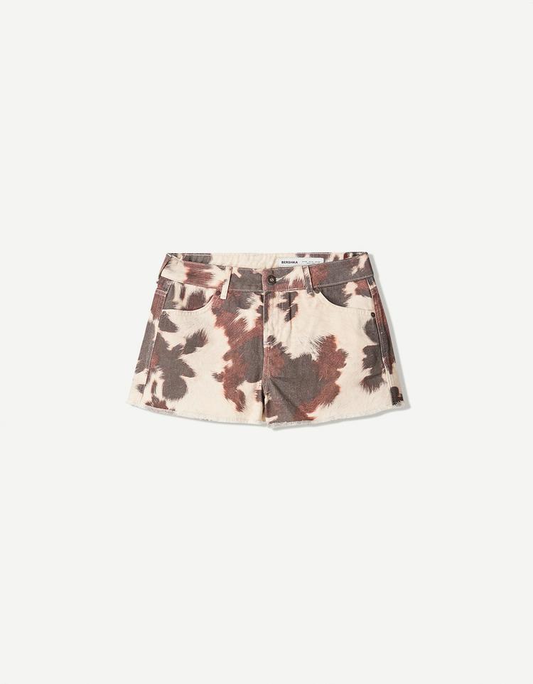 Animal print Bermuda shorts