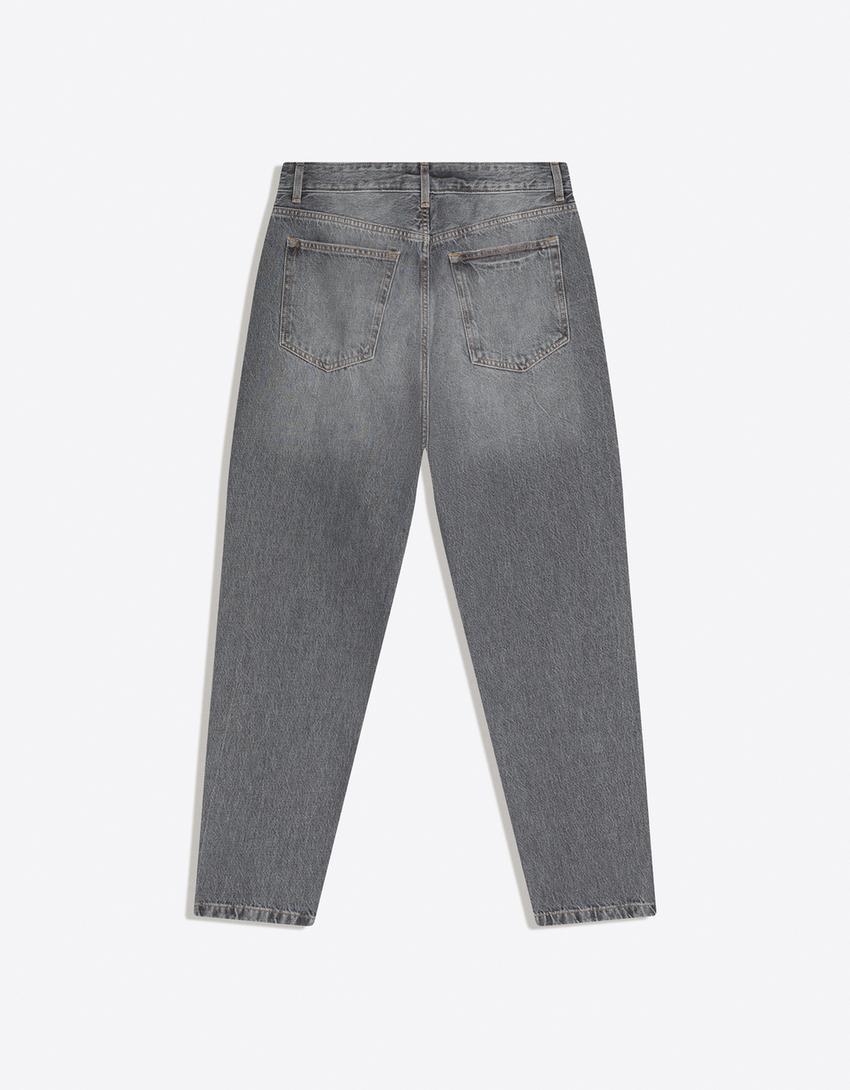 Jeans loose-Gris oscuro