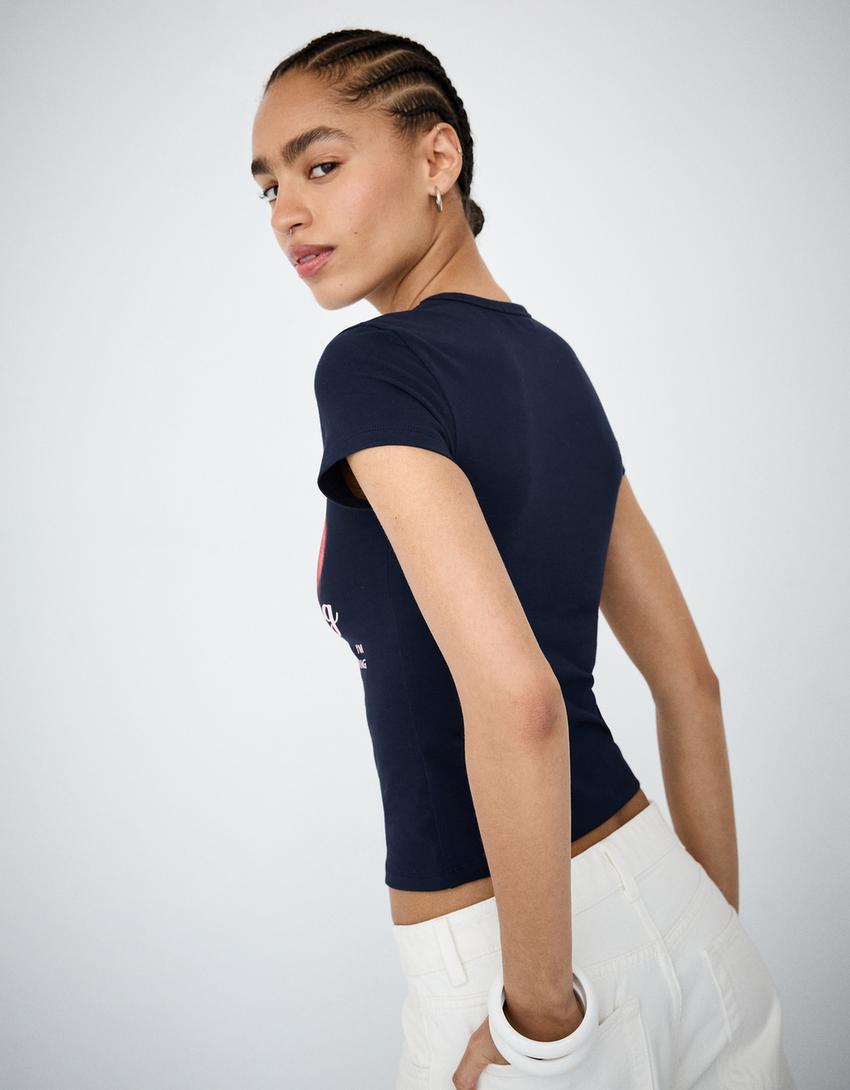 Short sleeve T-shirt-Navy