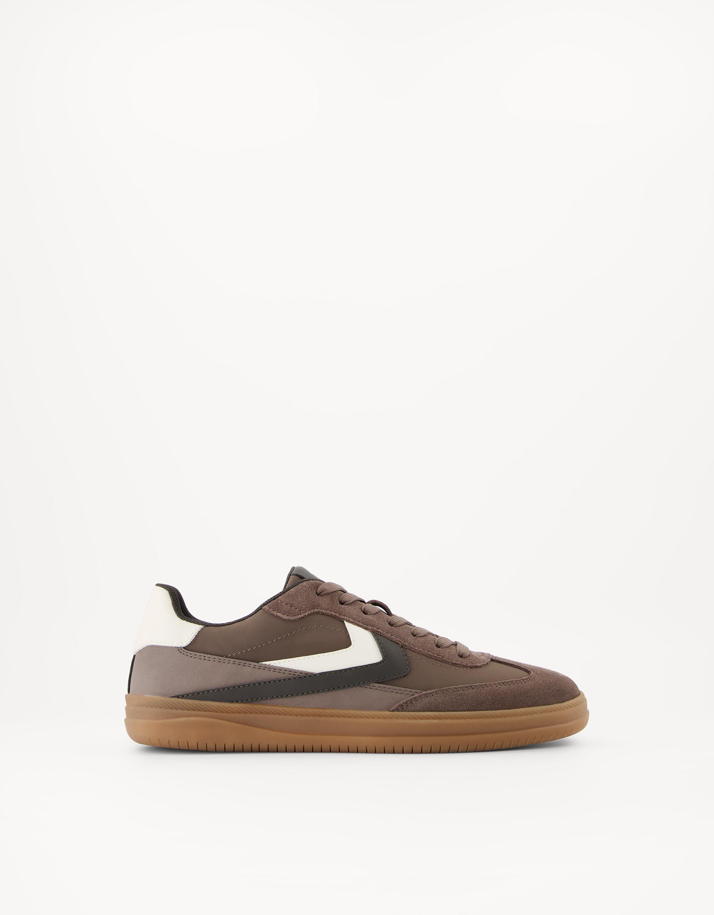 Bershka Retro-Sneaker Herren 39 Braun