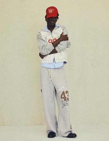 Super baggy patchwork trousers — Grey 1