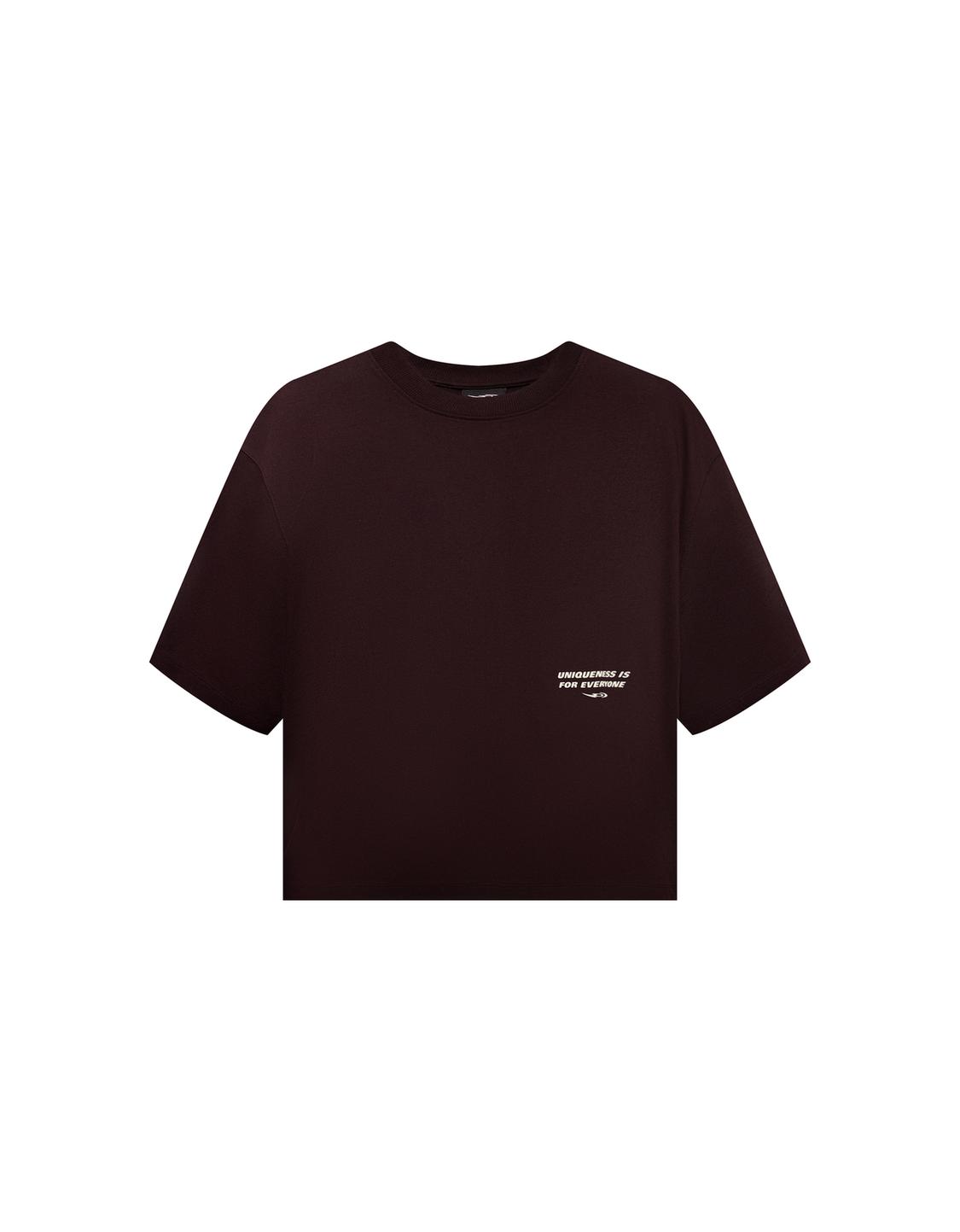 Out of core print short sleeve boxy fit T-shirt