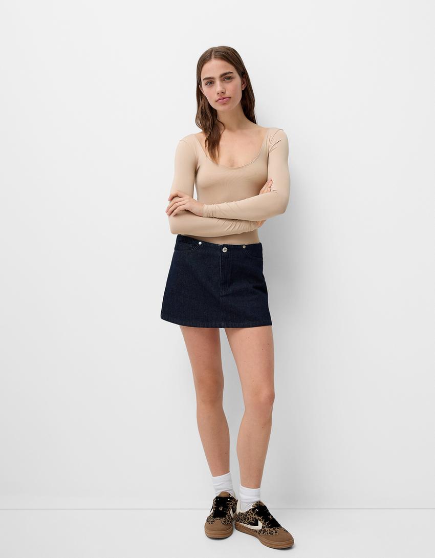 Body Donna A Maniche Lunghe - Morbido E Sexy, Top Casual In Cotone - Foto 2