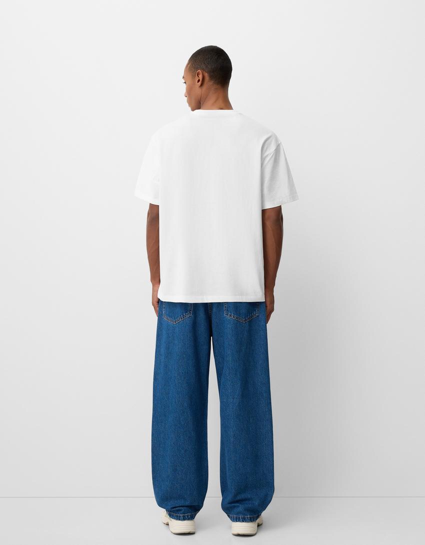 Cars short sleeve T-shirt with digital filter-White