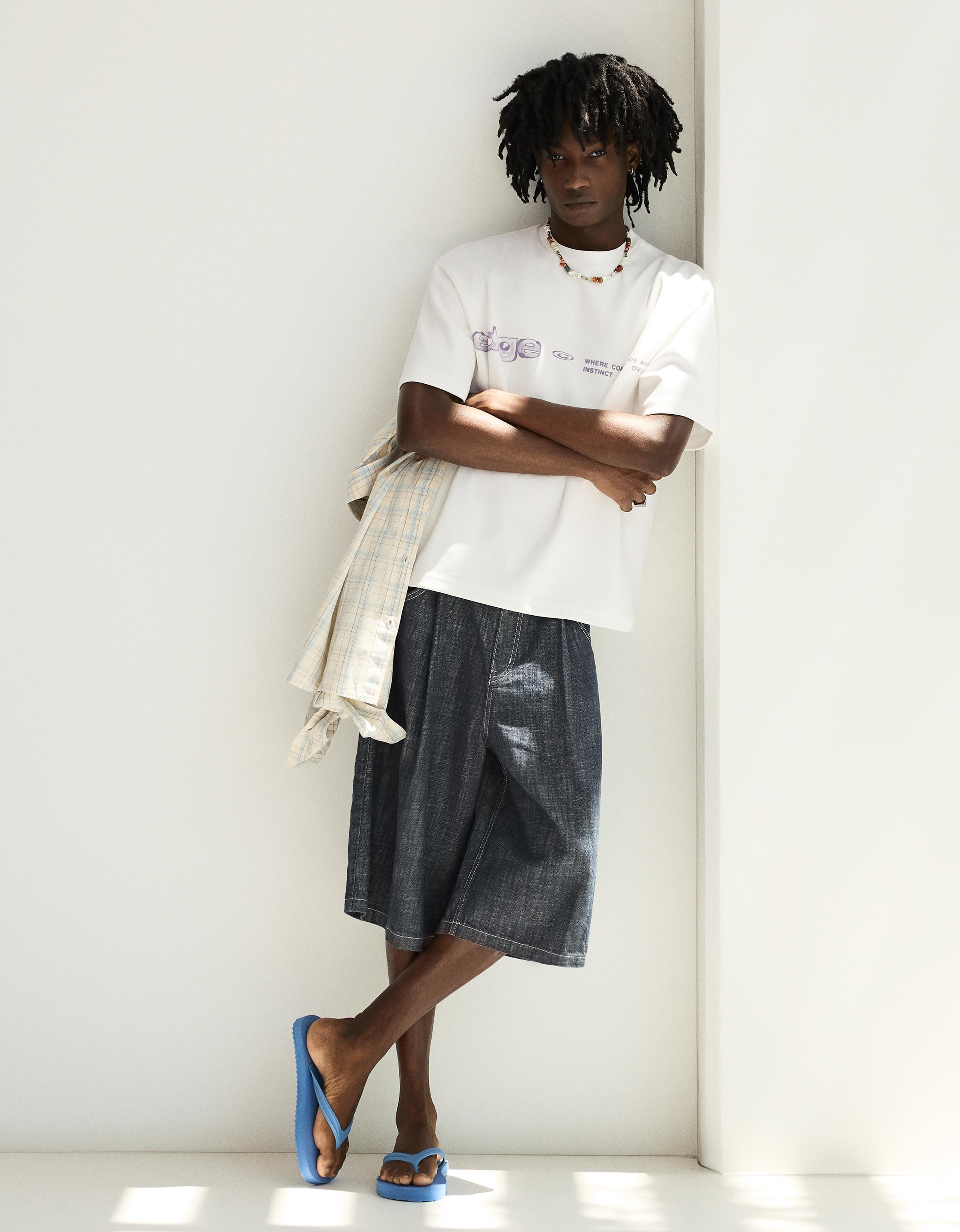 Relaxed fit printed T-shirt — White