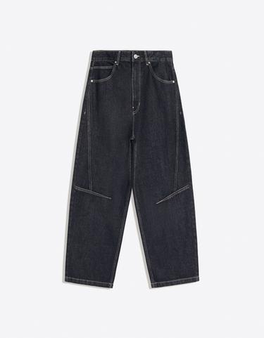 Balloon jeans with seam detail — Navy 6