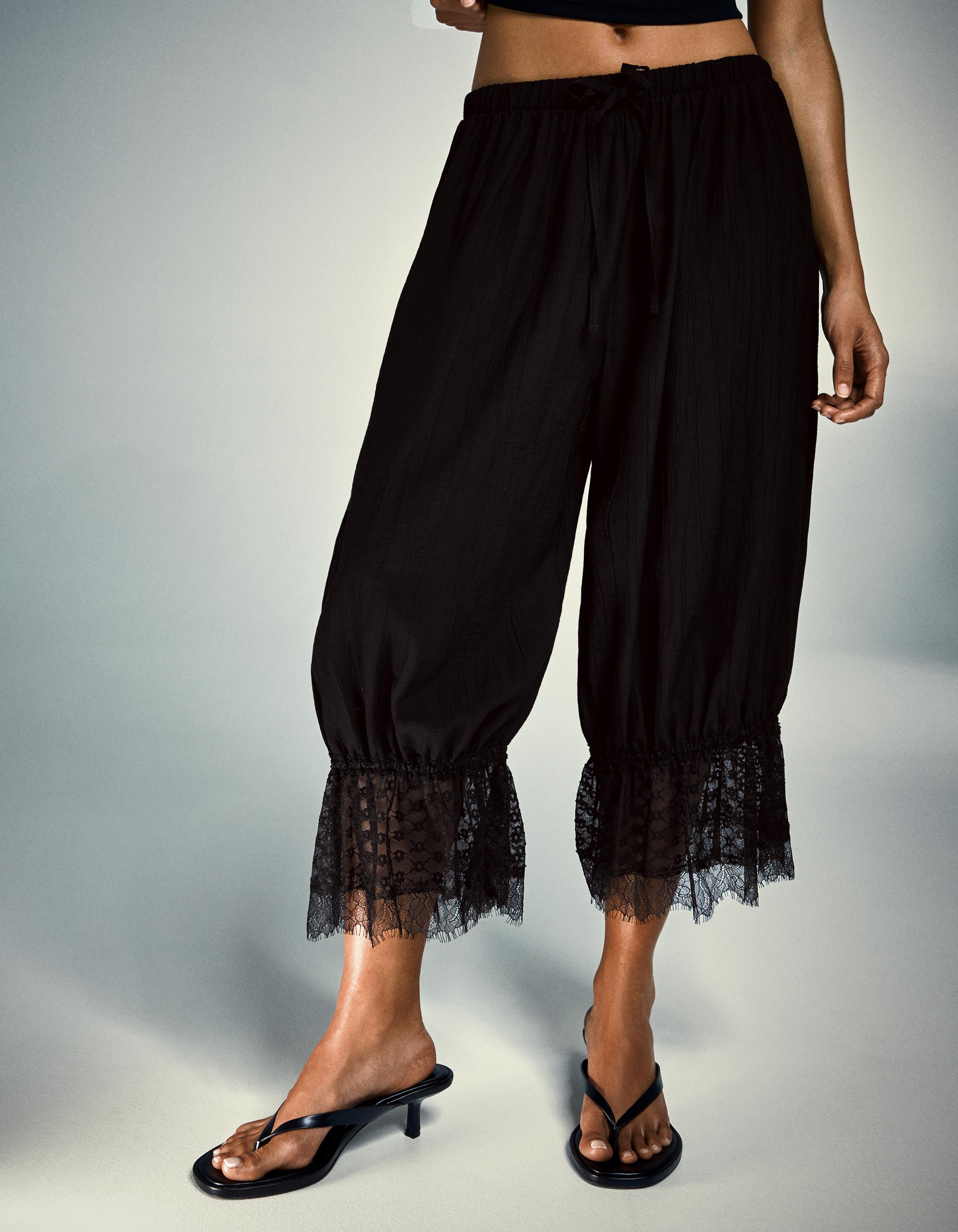 Şalvar paça lencero pantolon - Görsel 6