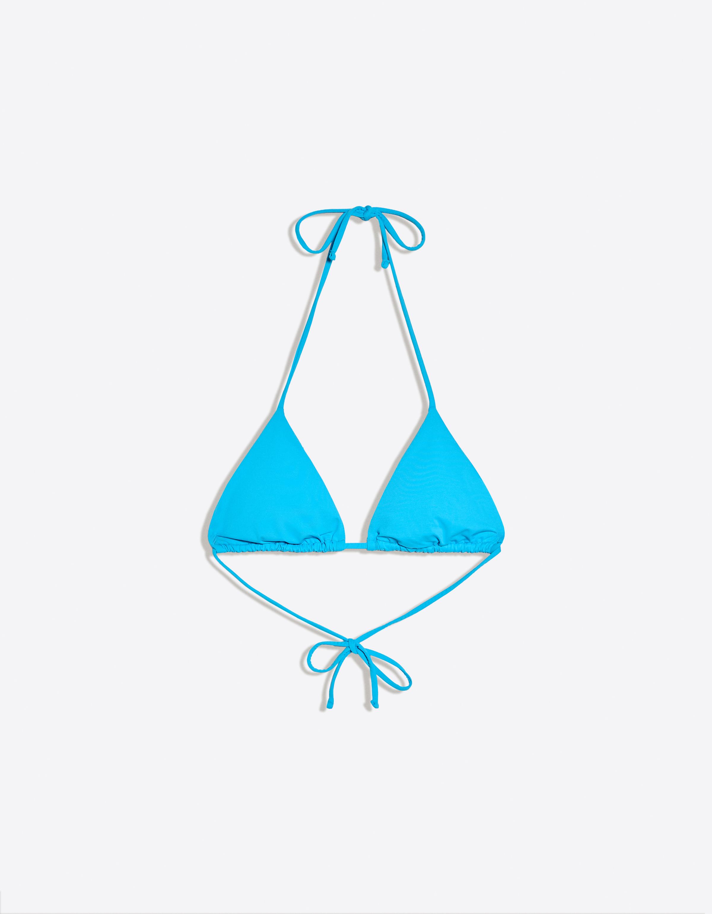 Triangle bikini top — Blue