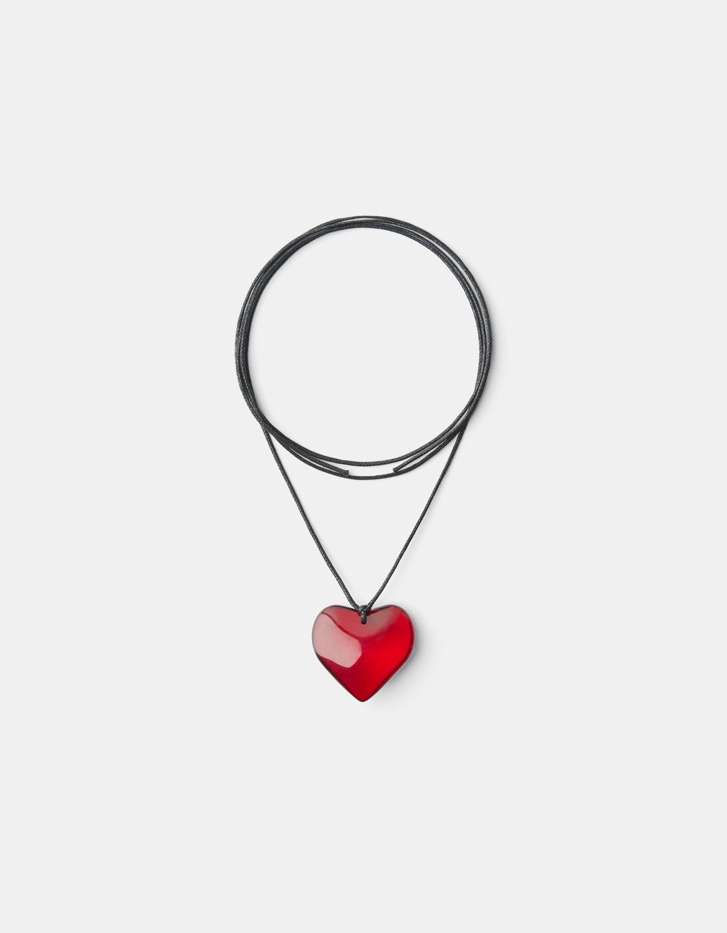Thumbnail - Bershka Halskette Mit Herz Damen Rot