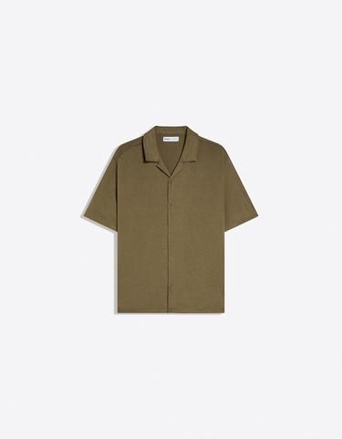 Rustic short sleeve shirt — Khaki 5
