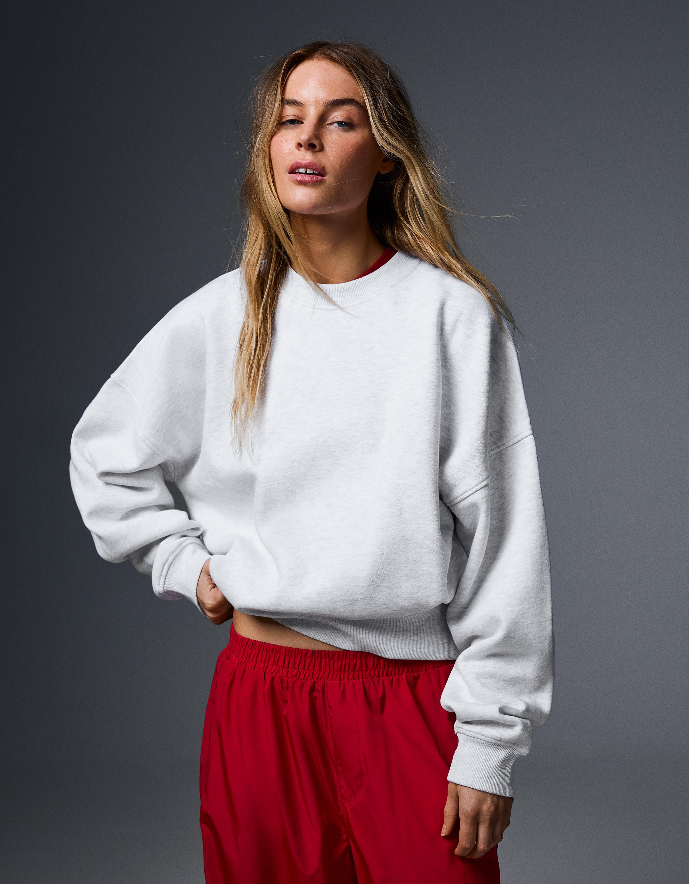 Round neck sweatshirt — Grey