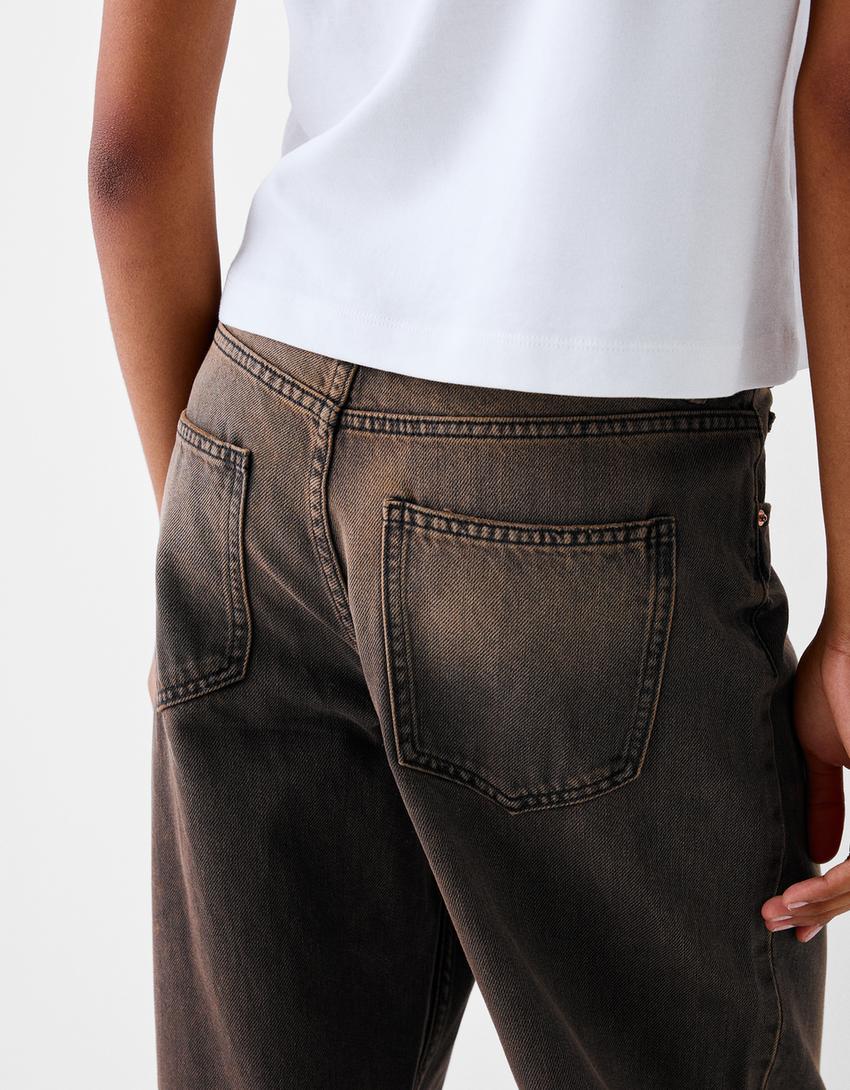 بنطال جينز واسع-أسود-5