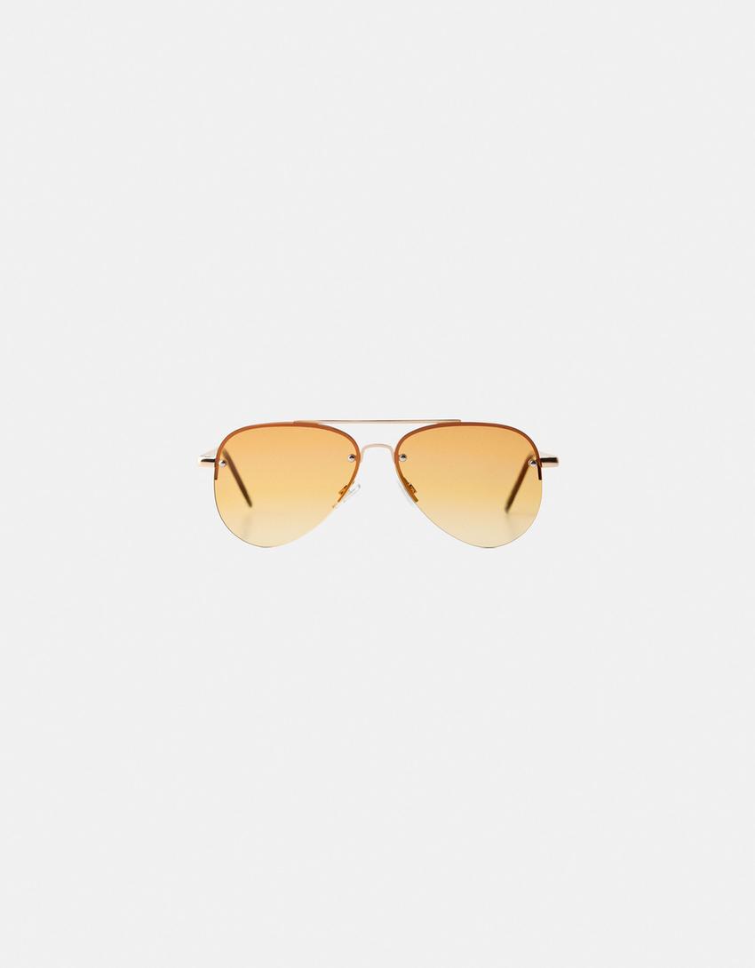 Lunettes de soleil aviateur-Orange-1
