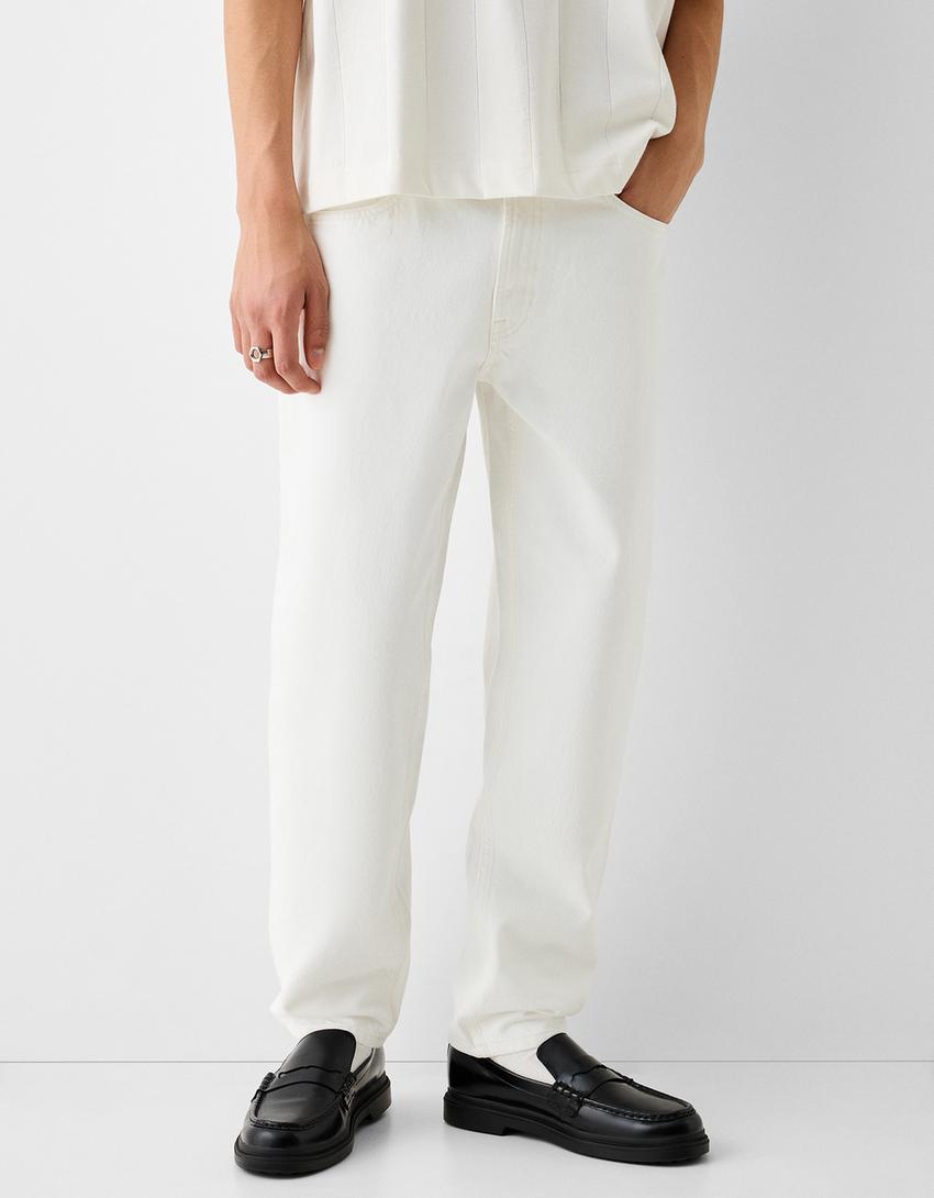 Jeans straight-Branco-1