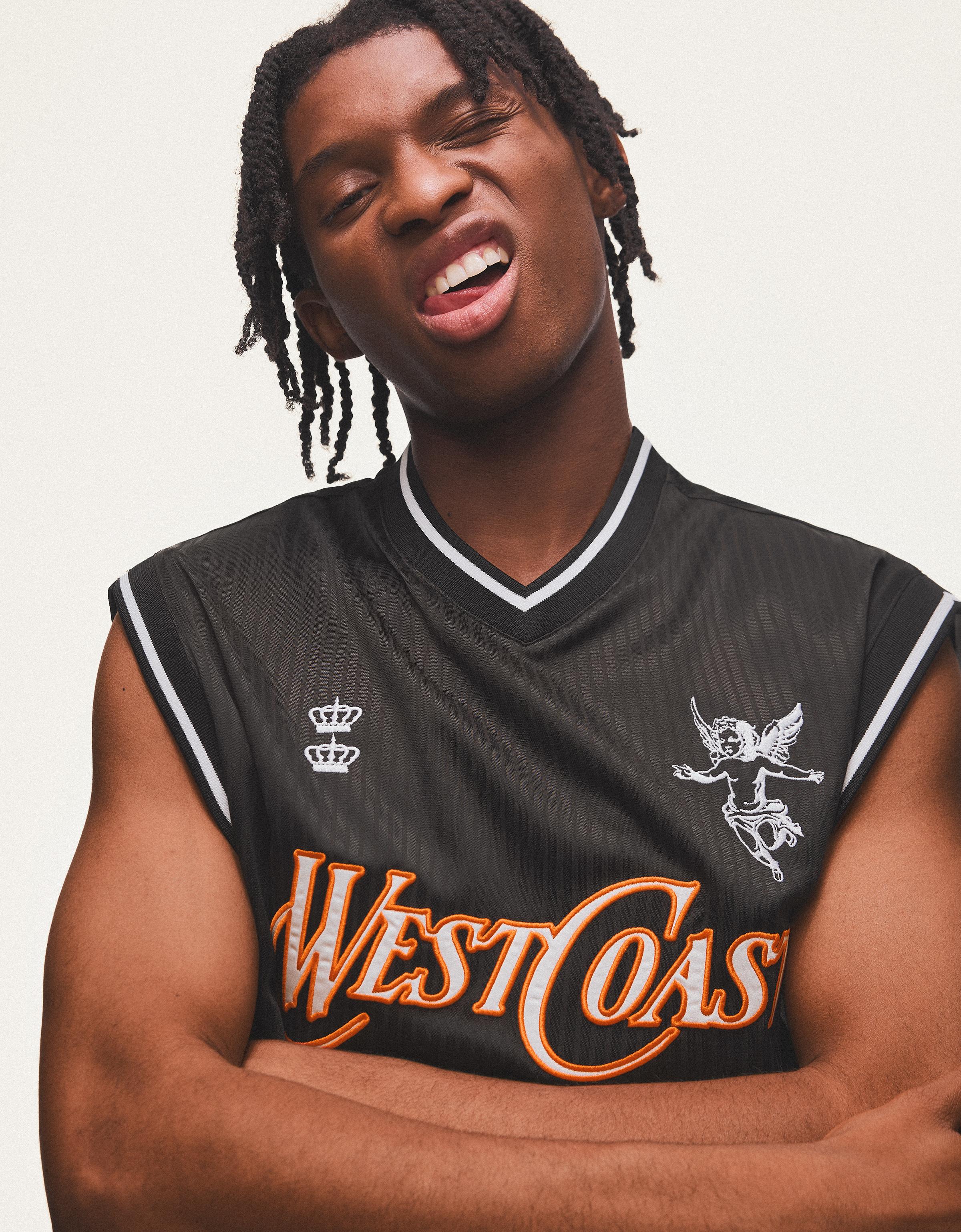 Technical worker T-shirt with print — Black