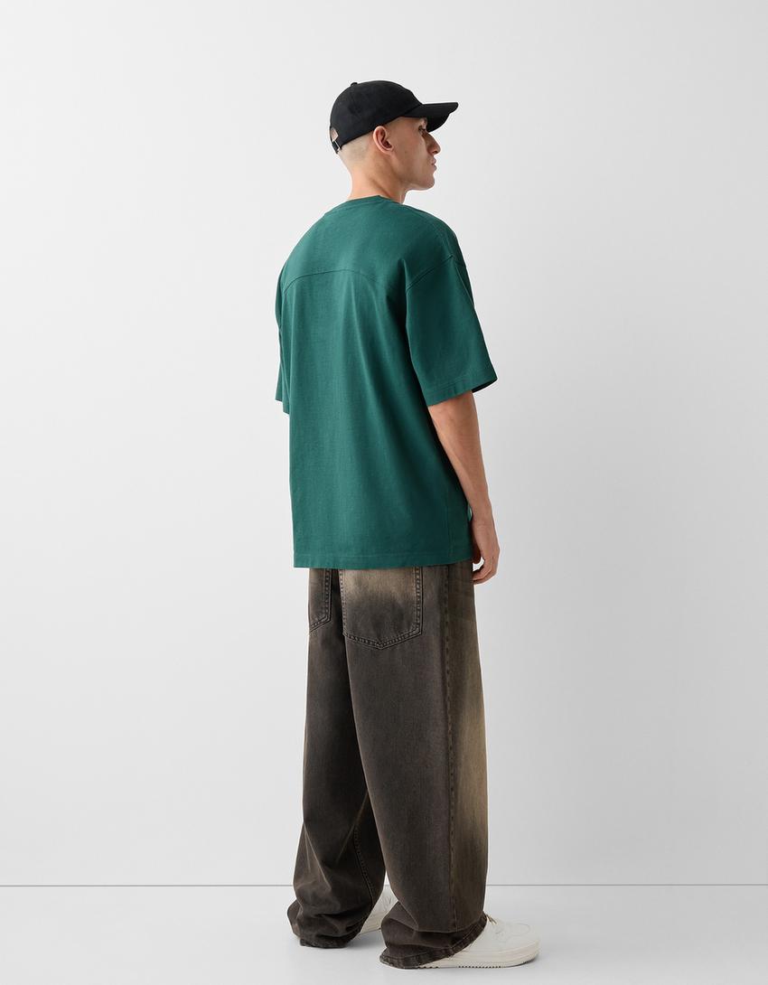 Jeans super baggy-Preto-2