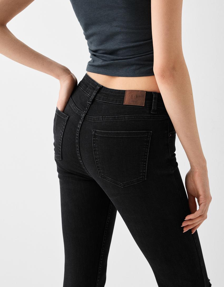 Jeans skinny fit low waist-Preto-5