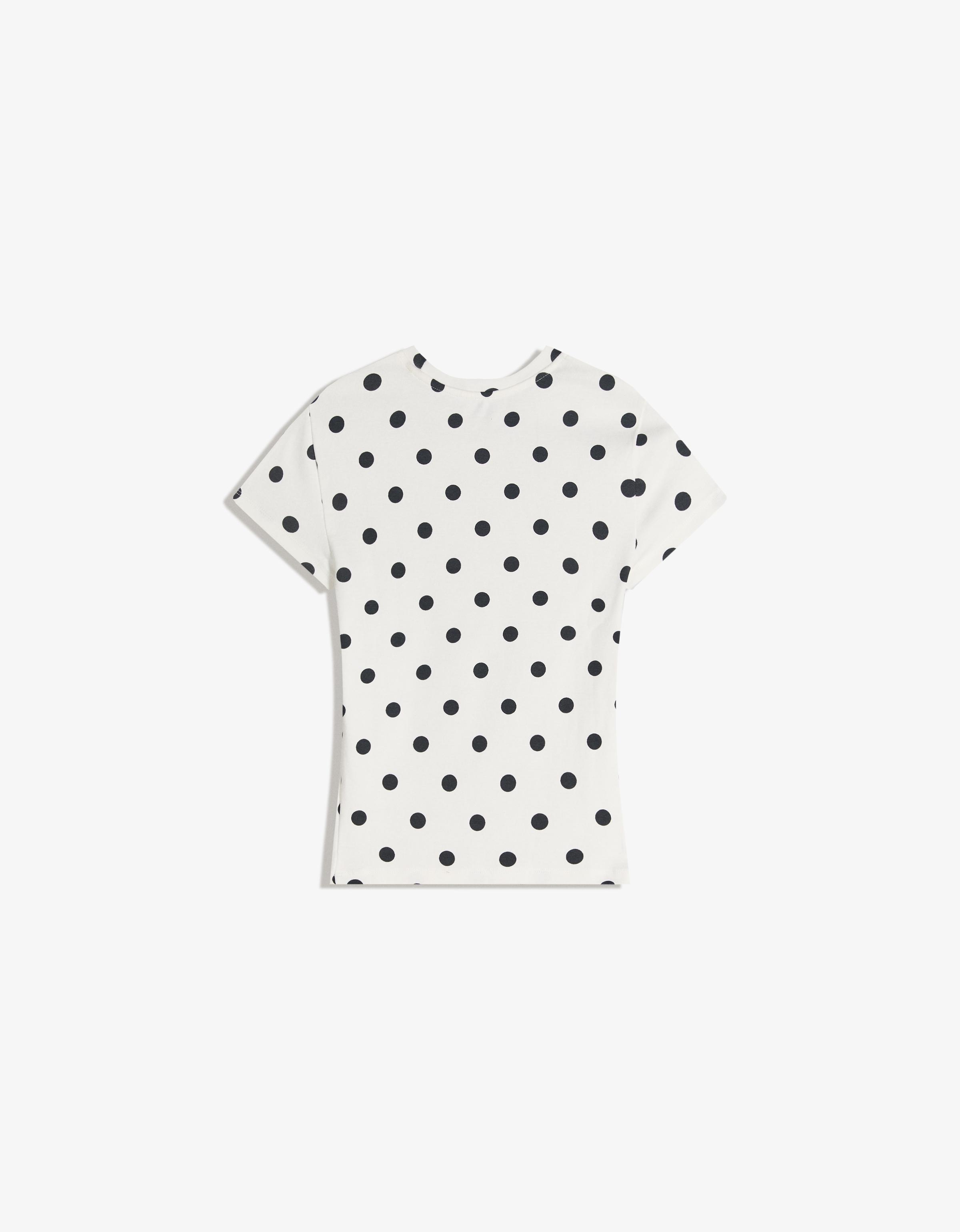 Short sleeve round neck T-shirt — White