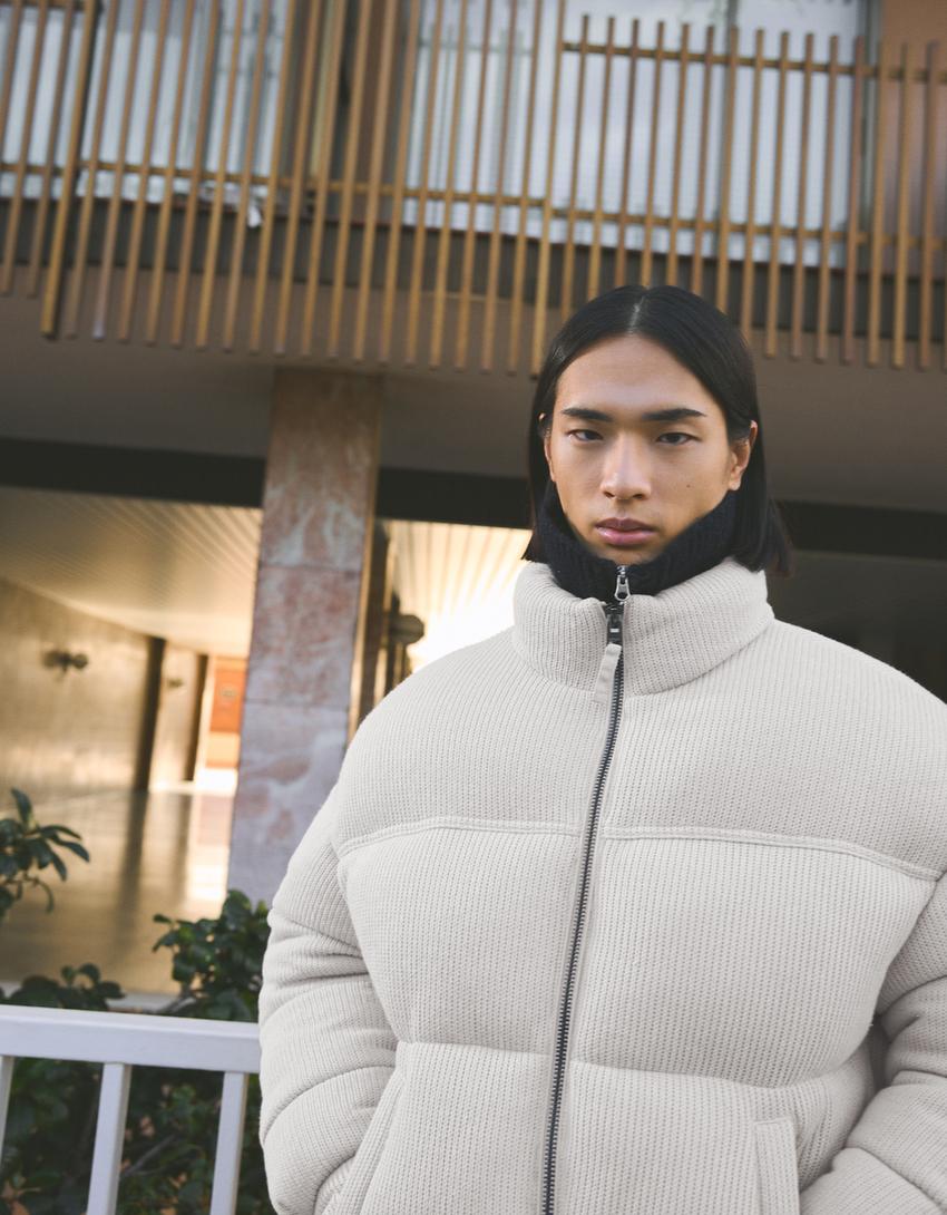 Veste puffy tricot-Pierre