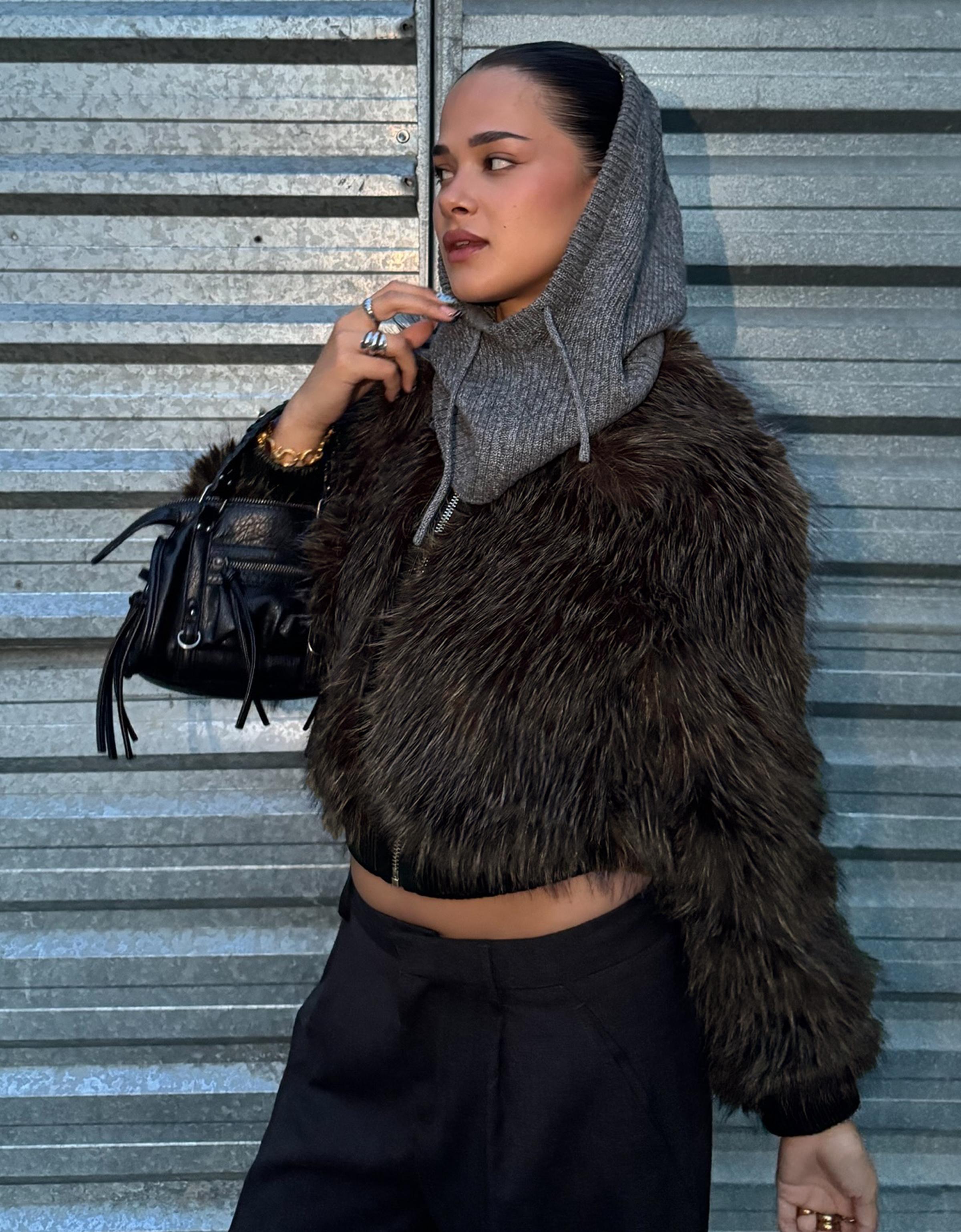 Çift kumaşlı hacimli pantolon - Görsel 53