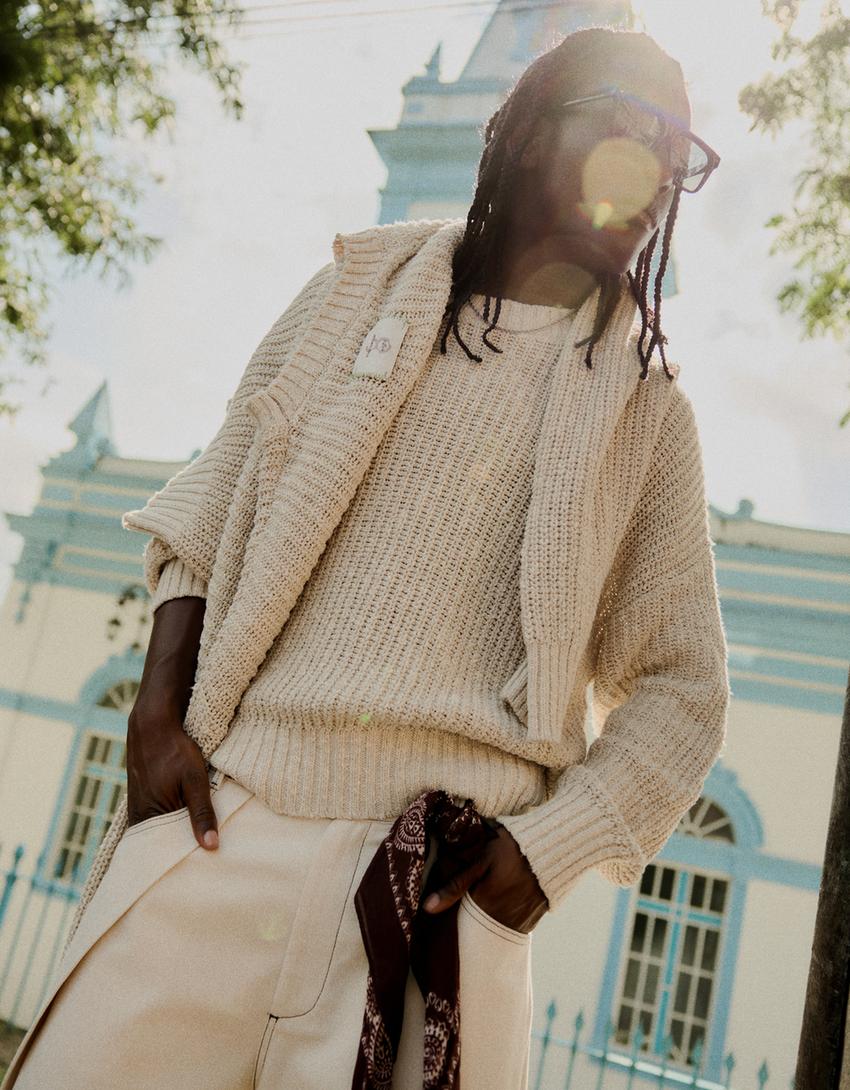 Jersey cuello redondo cropped-Arena