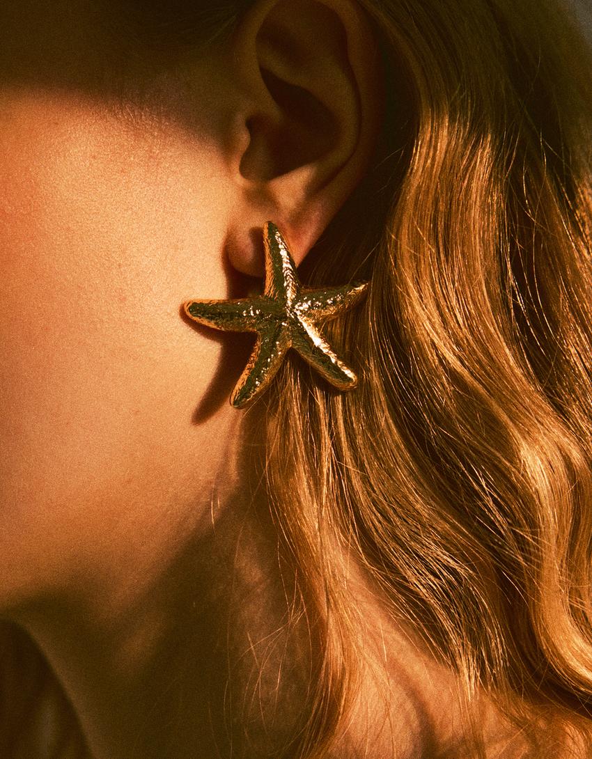 Boucles d’oreilles étoile mer signature edition-Or