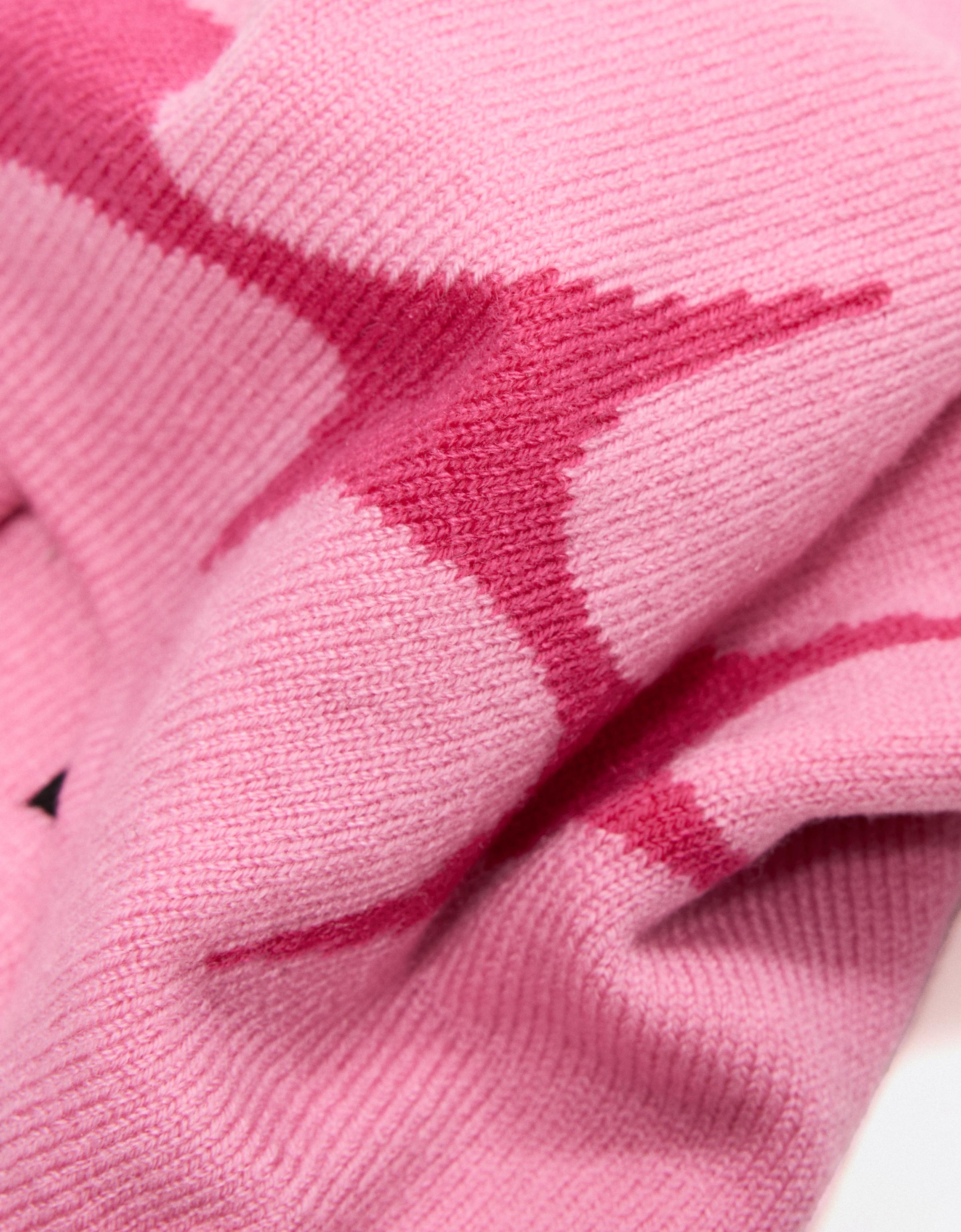 Star knit beanie — Pink