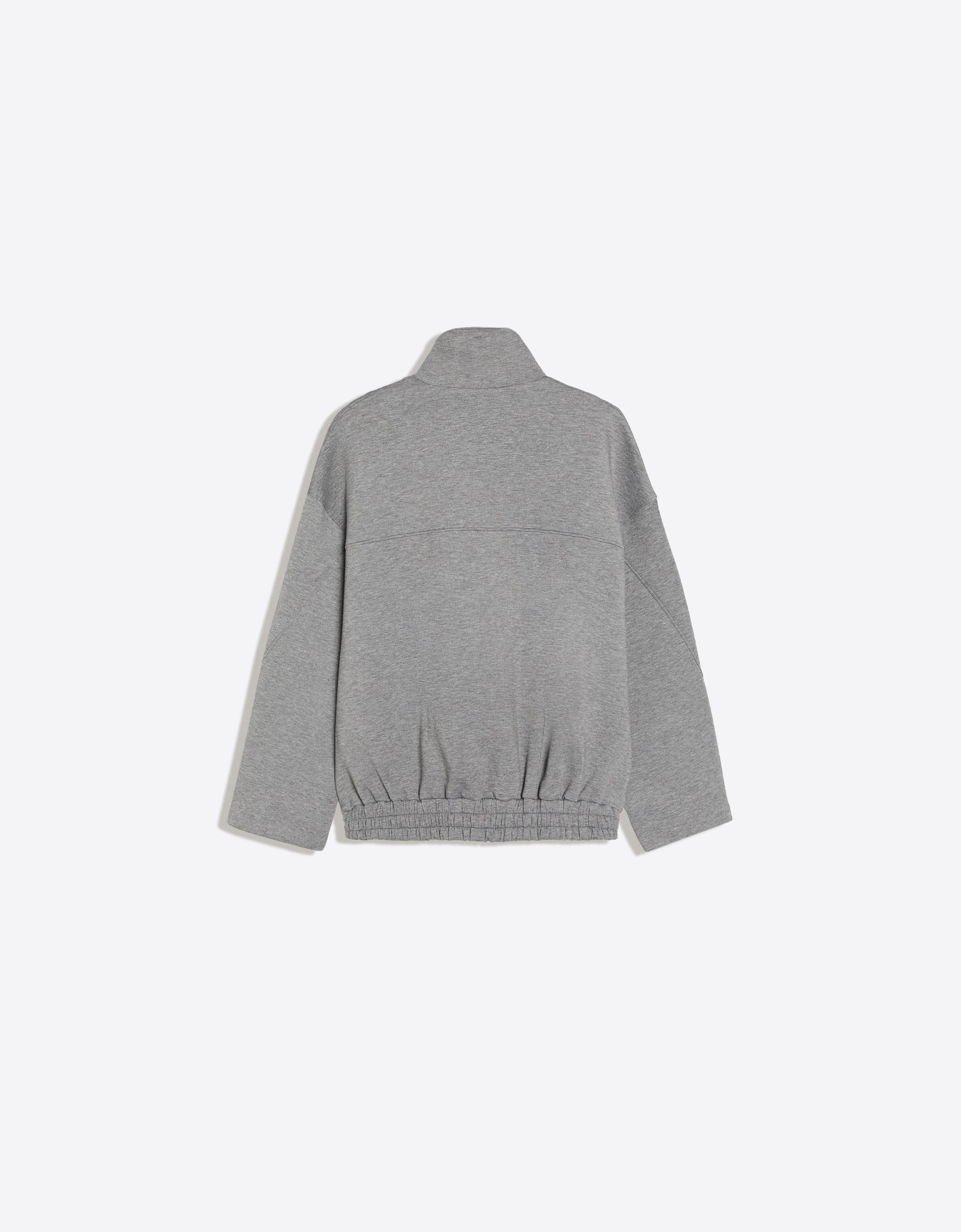Oversize scuba fabric jacket — Grey