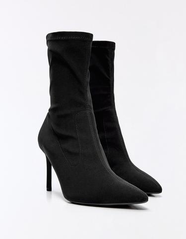 Fitted heel ankle boots — BLACK 5