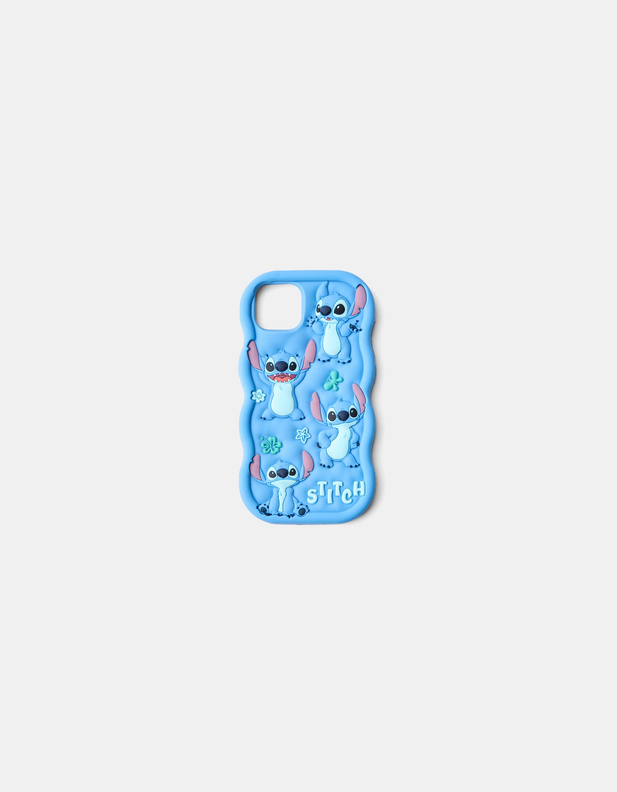 Bershka Handyhülle Für Iphone Lilo & Stitch Damen Iphone 16 Blau