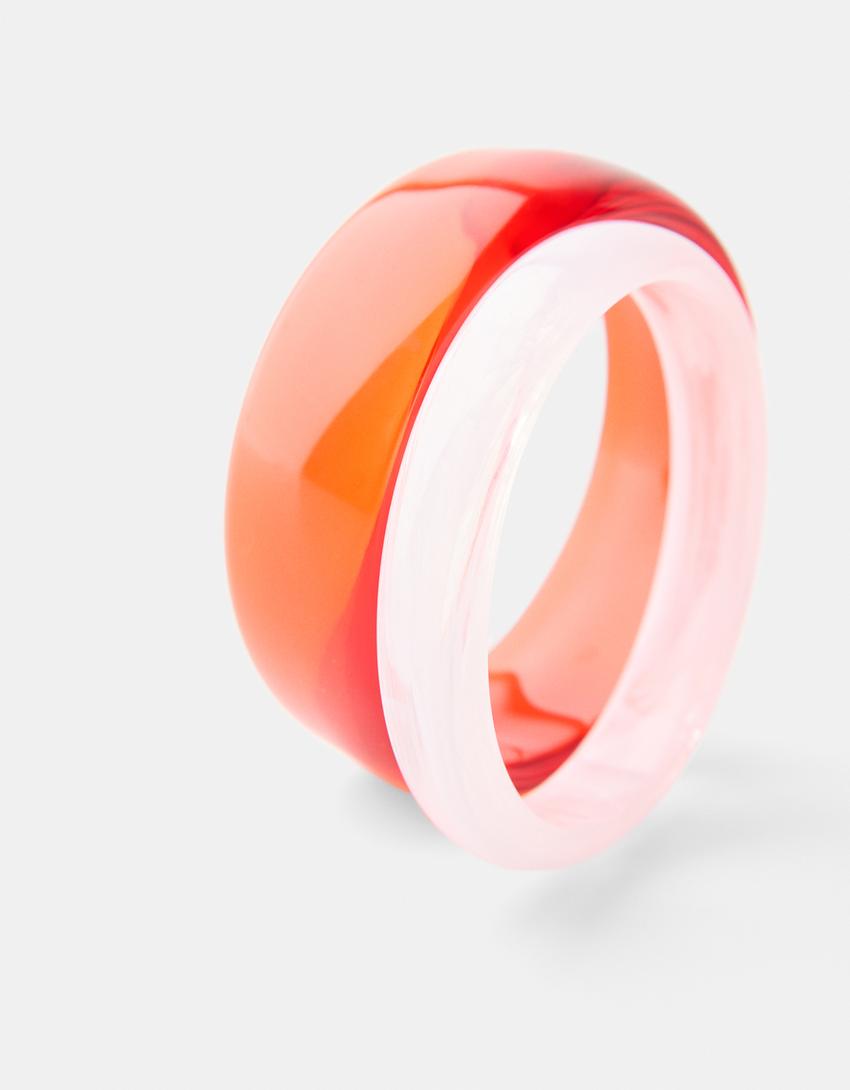 Pack de 2 bracelets-Rouge-2