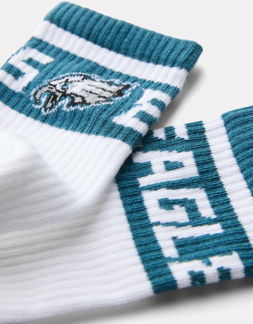 حزمة من 2 جوارب بطبعة NFL-أسود-3