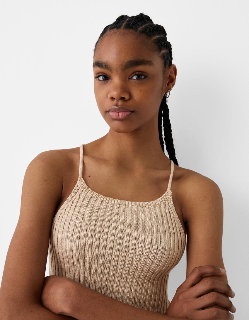 Robe rustique dos nu-Sable-2