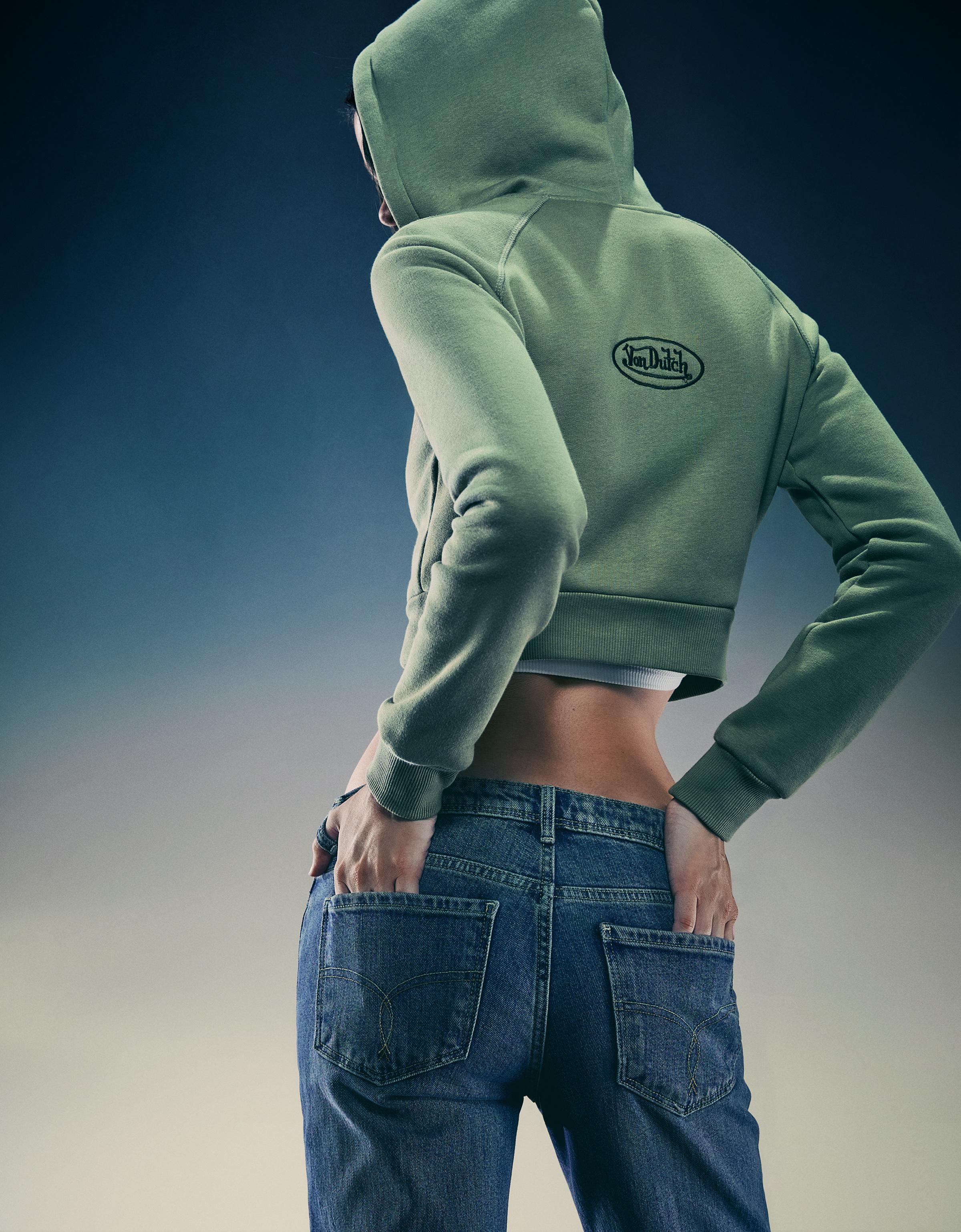 Von Dutch print zip-up sweatshirt - New - Women | Bershka