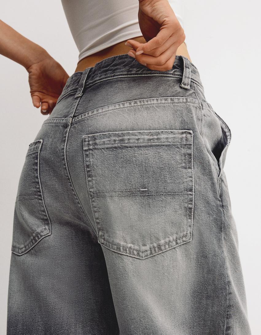 Skater jeans-Grijs-1